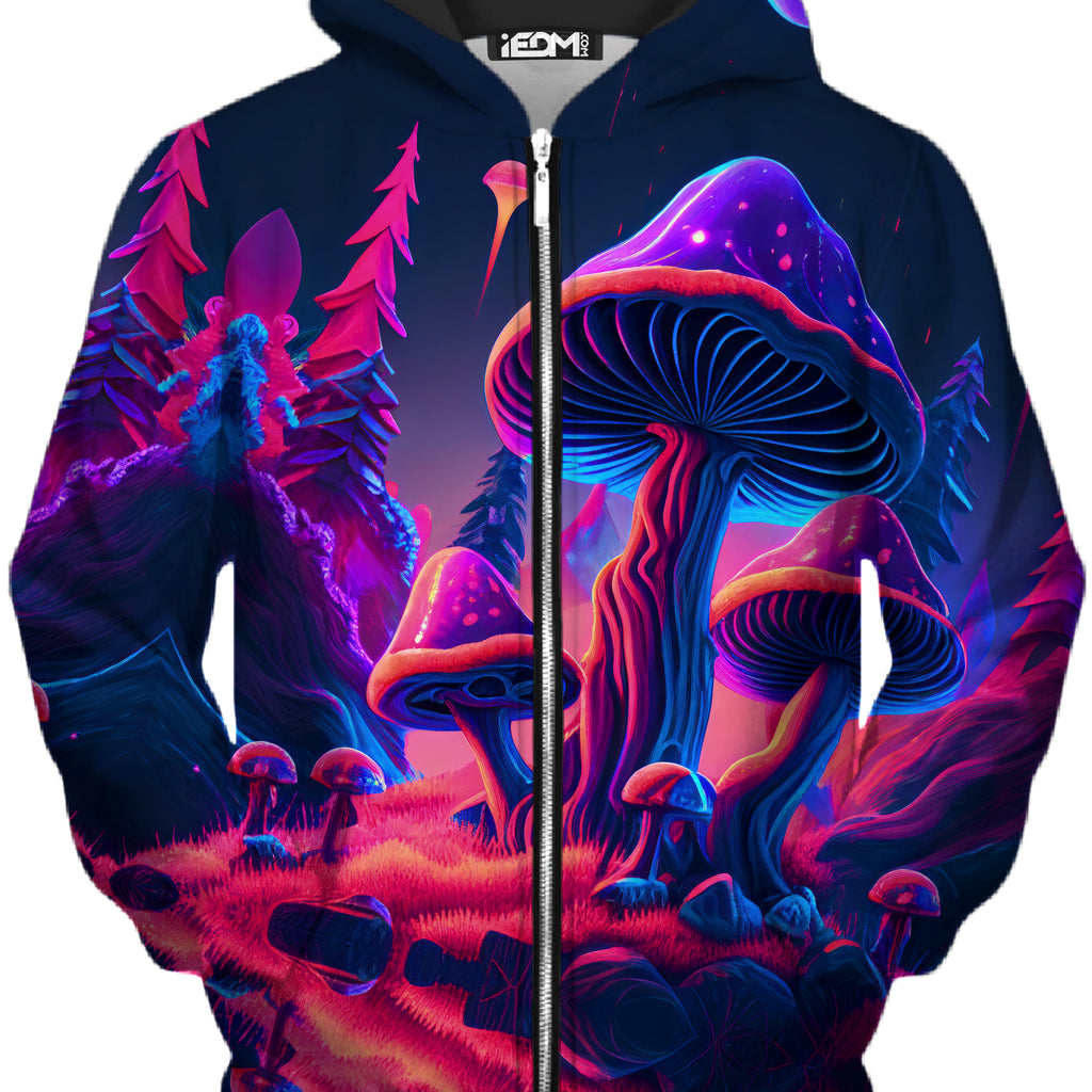 Shroom Trip Zip-Up Hoodie and Joggers Combo, iEDM, | iEDM
