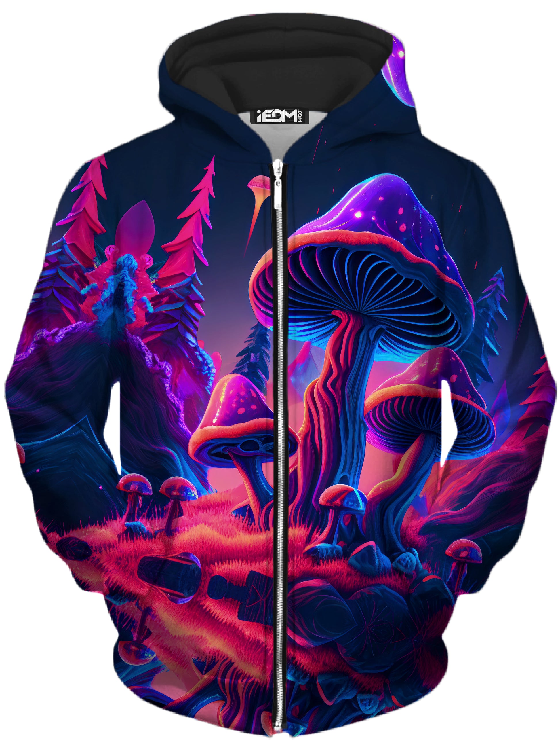 Shroom Trip Zip-Up Hoodie and Joggers Combo, iEDM, | iEDM