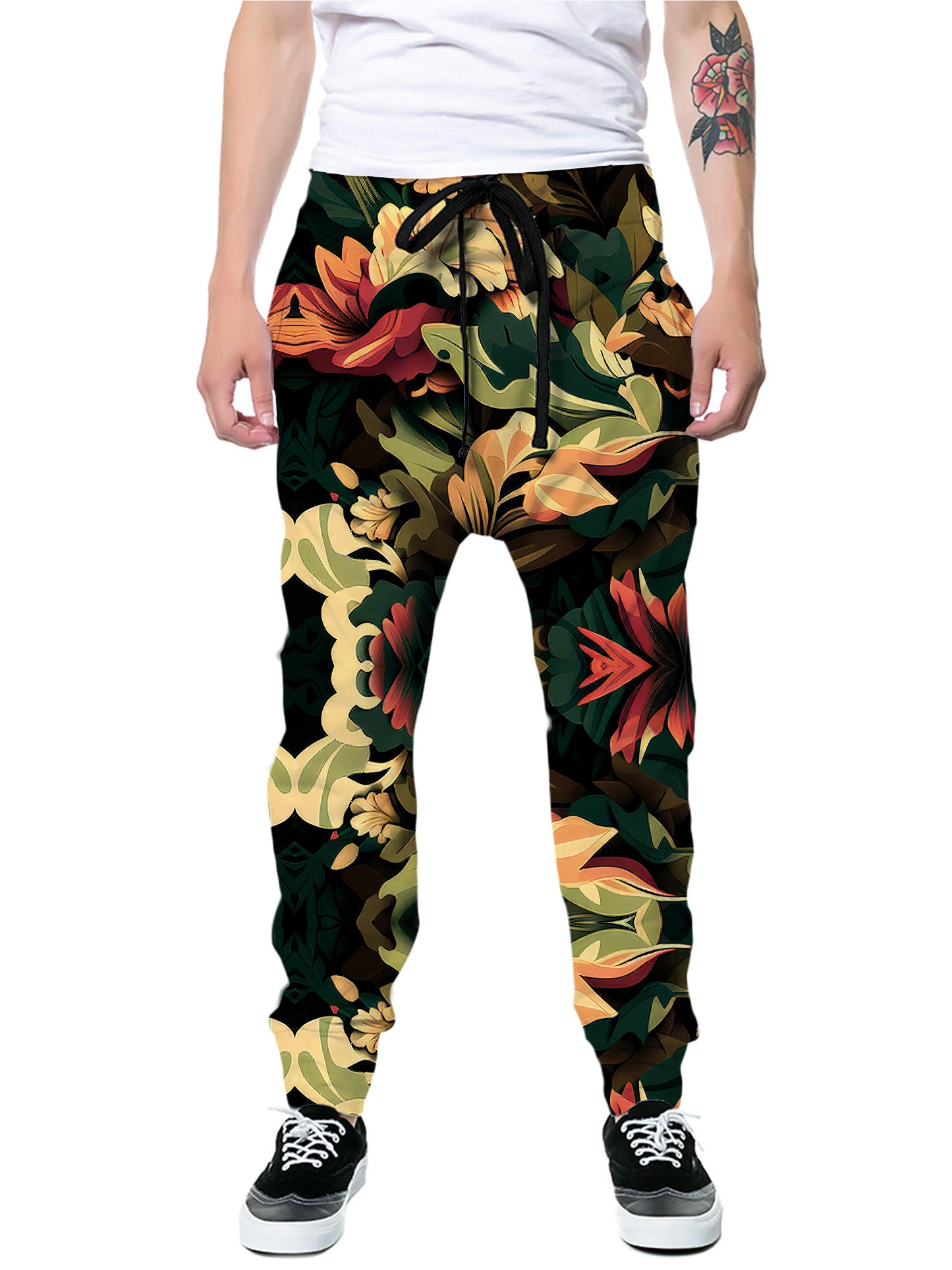 Floral Camo Pattern 01 Joggers, iEDM, | iEDM