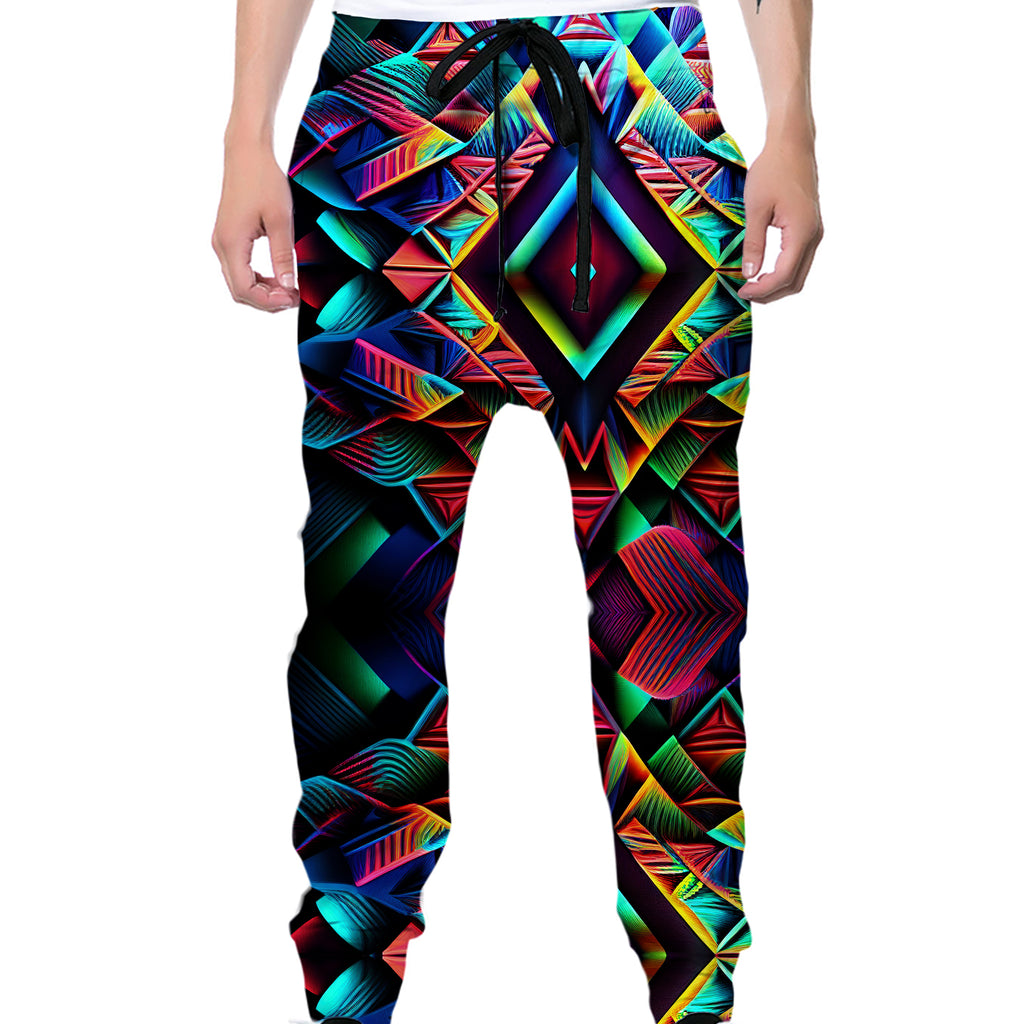 Psychedelic Tribal Zip-Up Hoodie and Joggers Combo, iEDM, | iEDM