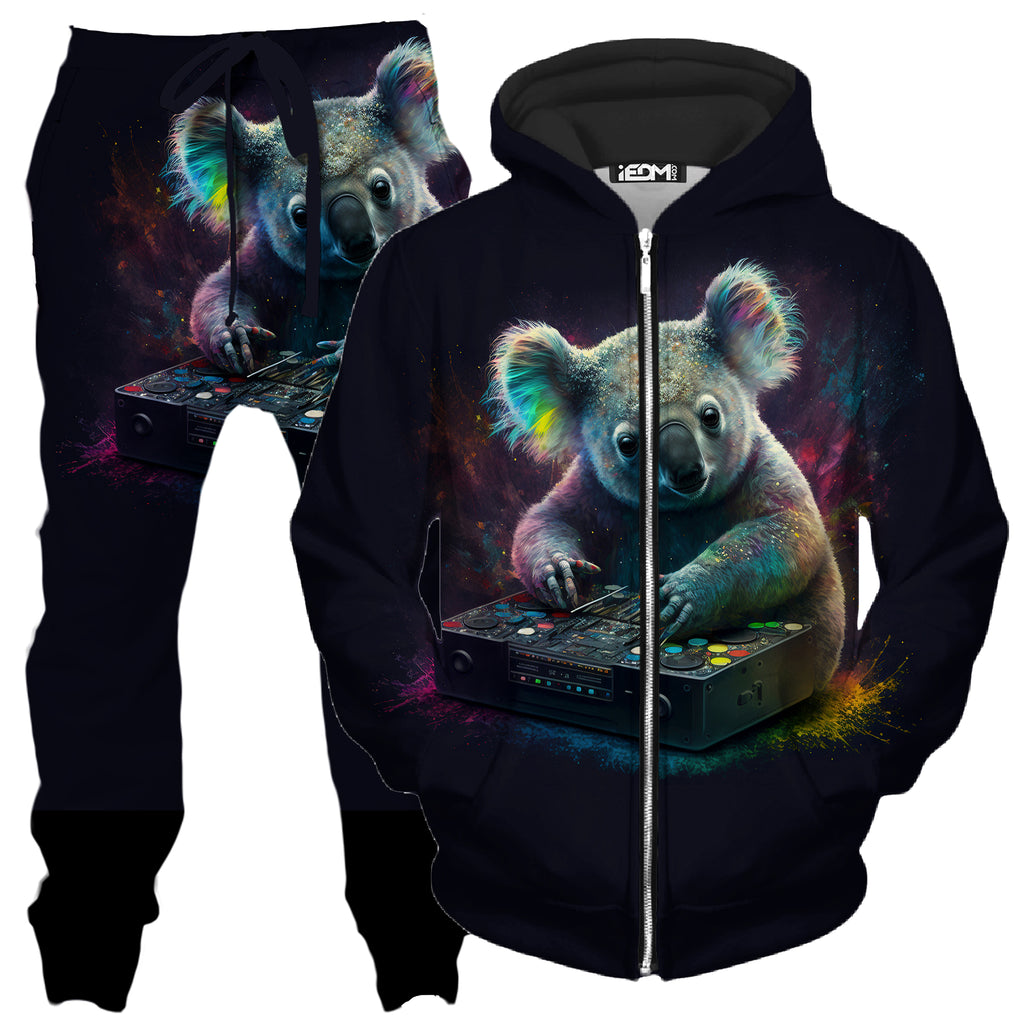 Koala Remix Zip-Up Hoodie and Joggers Combo, iEDM, | iEDM