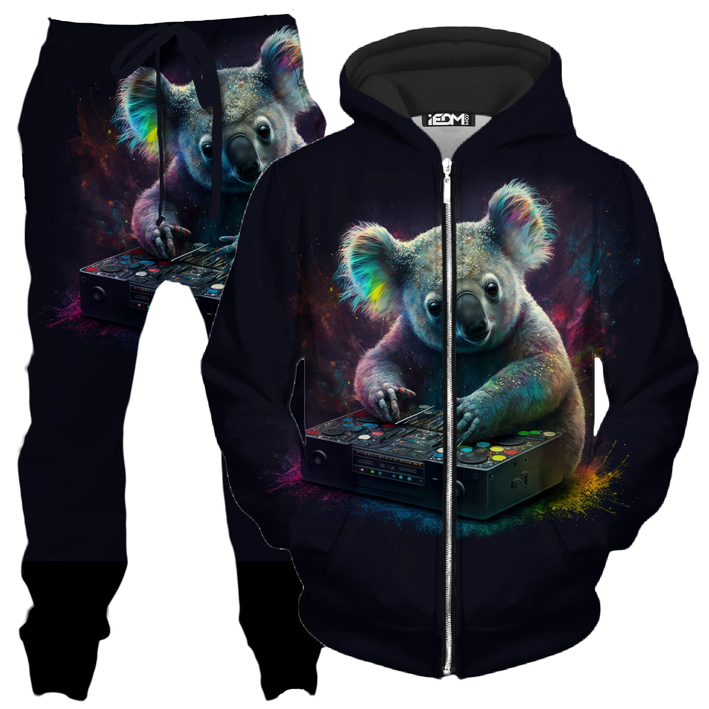 Koala Remix Zip-Up Hoodie and Joggers Combo, iEDM, | iEDM