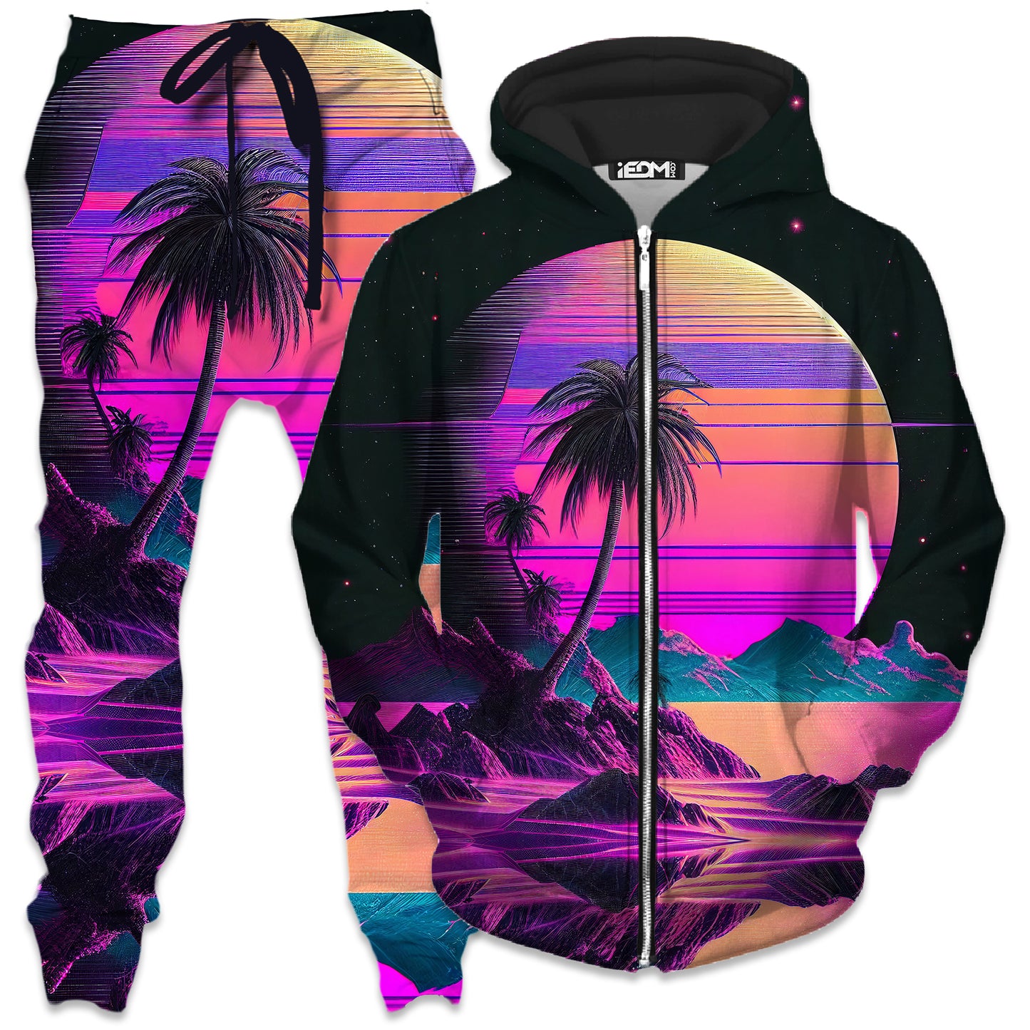 Vapor Solar System Zip-Up Hoodie and Joggers Combo, iEDM, | iEDM