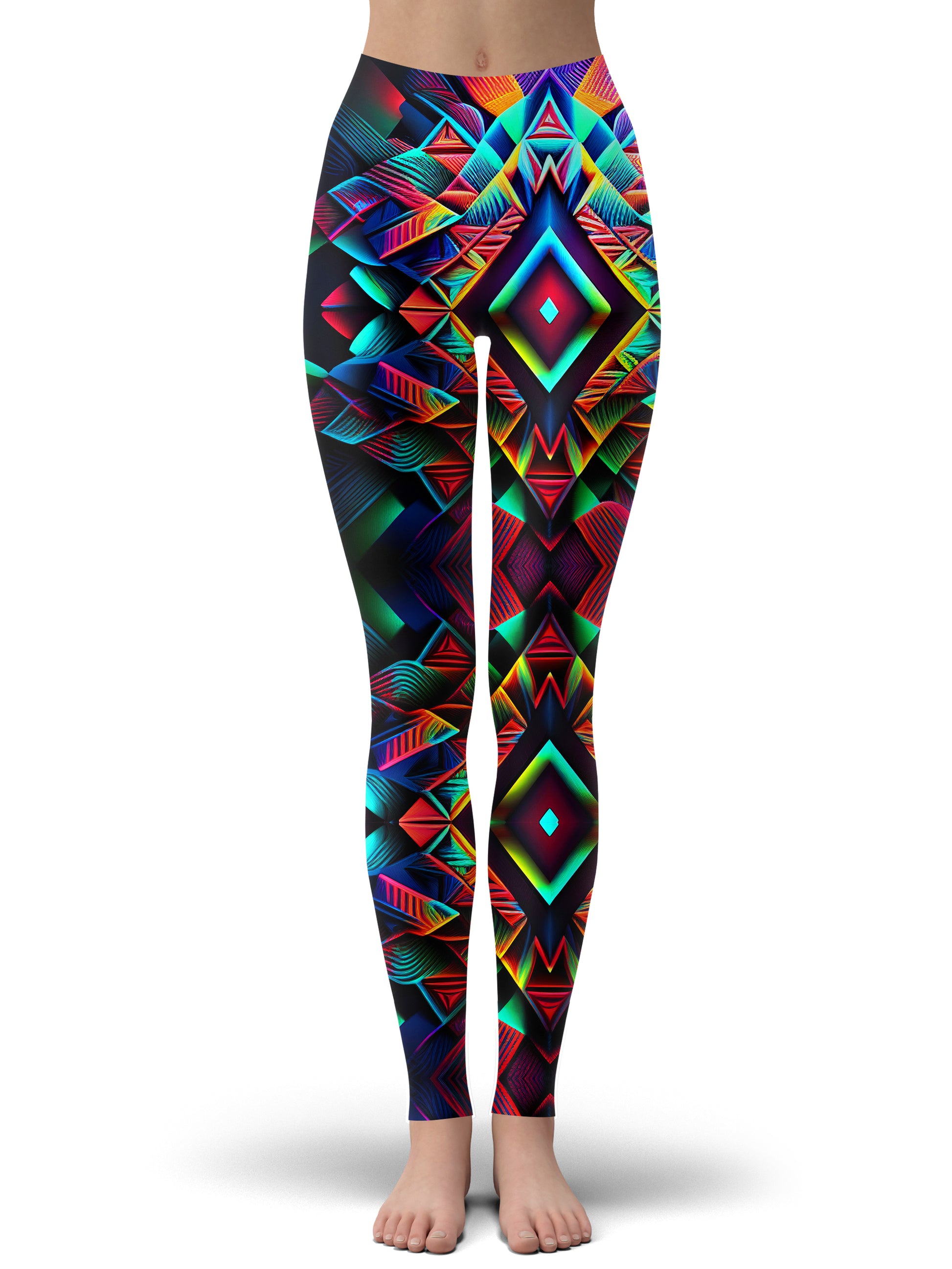 Psychedelic Tribal Hoodie Dress and Leggings Combo, iEDM, | iEDM