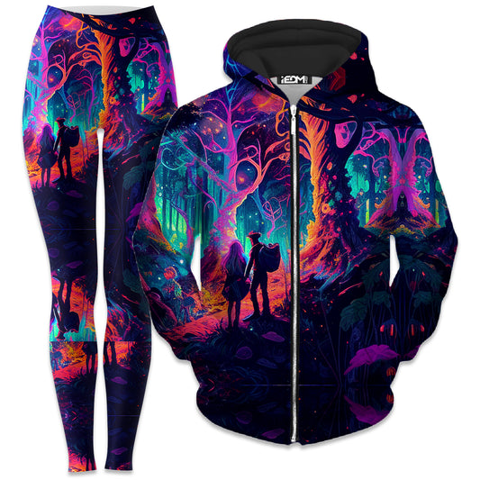 Soulmates Zip-Up Hoodie and Leggings Combo, iEDM, | iEDM