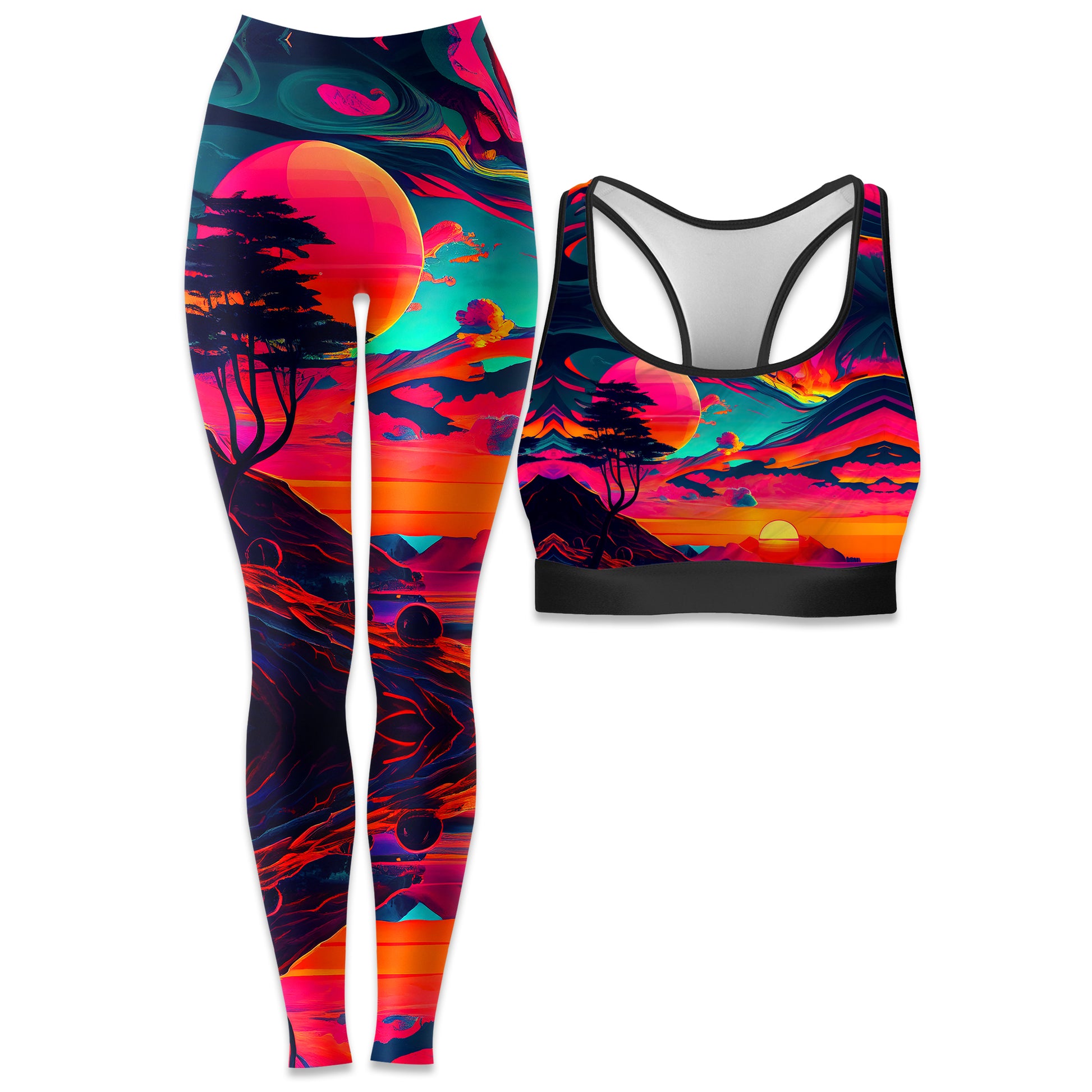 Sunset Melt Rave Bra and Leggings Combo – iEDM
