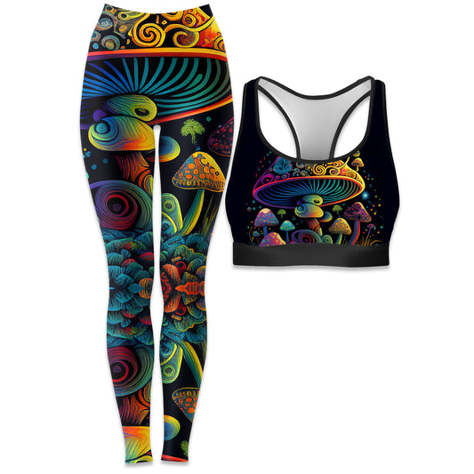 Shroom Melt Rave Bra and Leggings Combo, iEDM, | iEDM