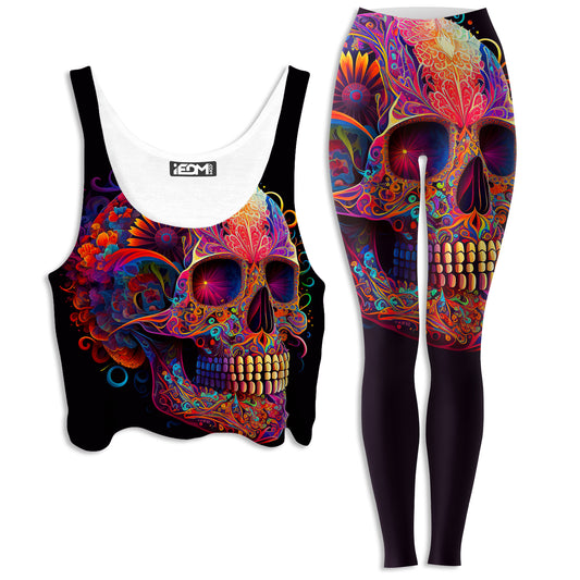 DOTD Skull Crop Top and Leggings Combo, iEDM, | iEDM