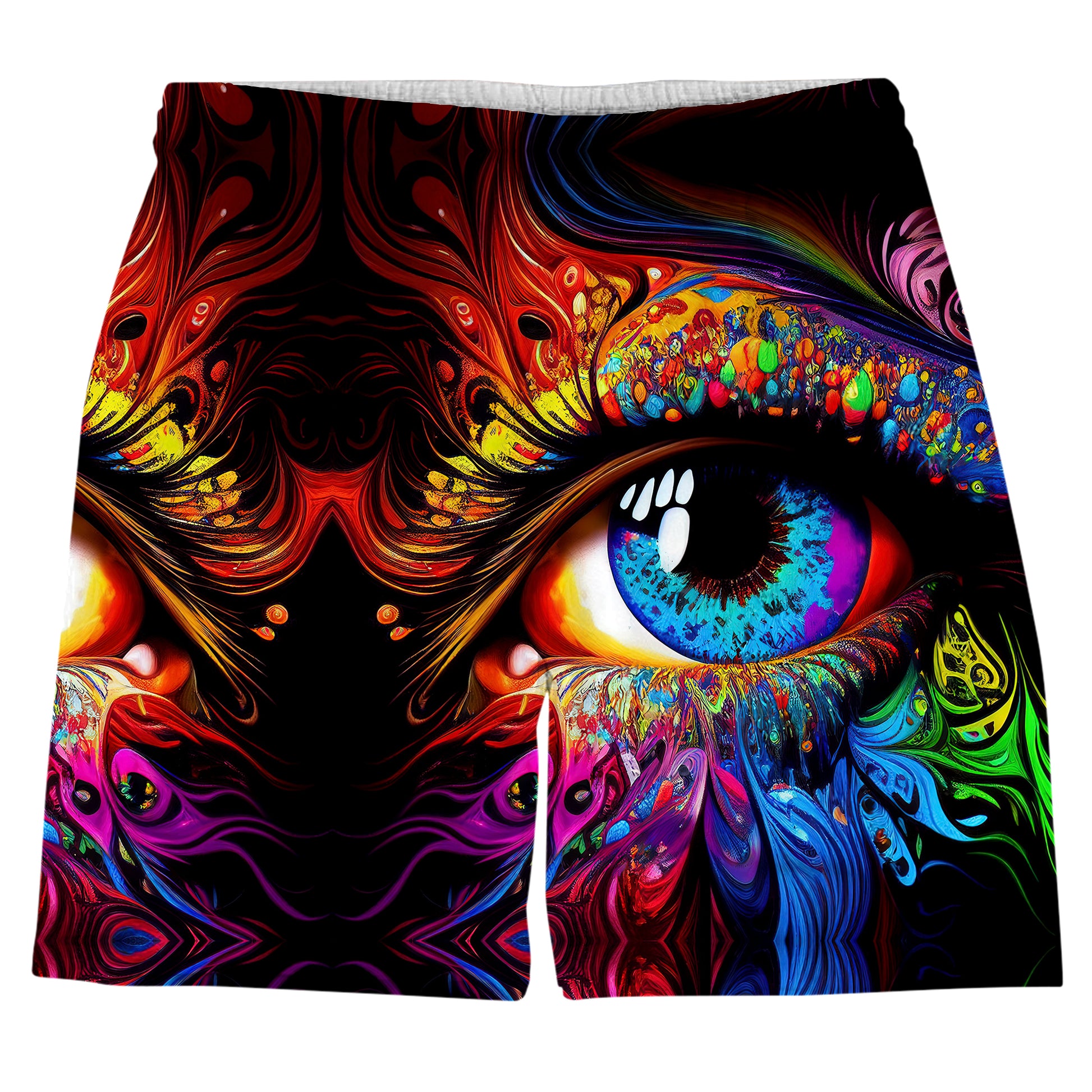 Colorful Eyes Psychedelic Weekend Shorts, iEDM, | iEDM