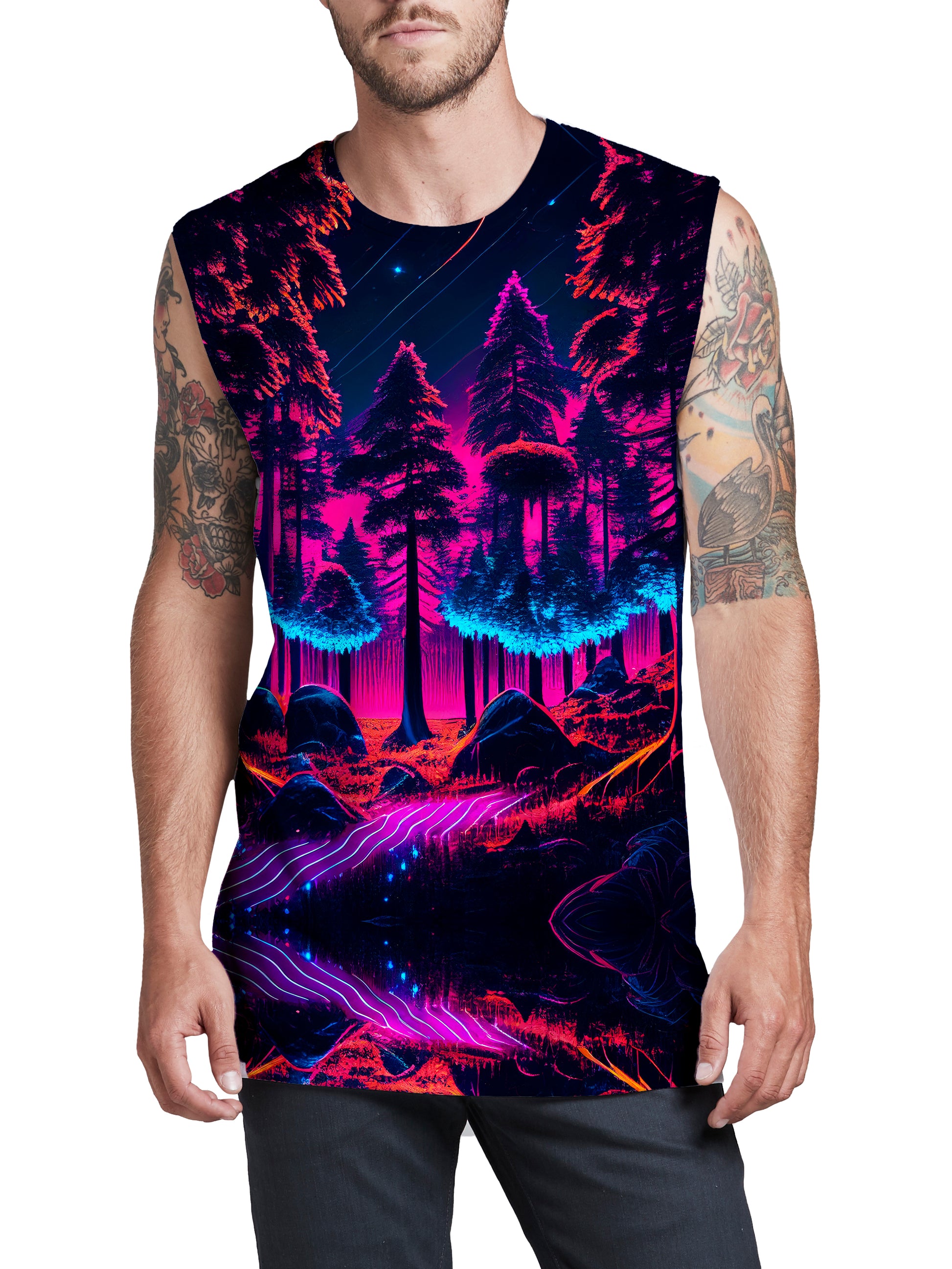 Neon Forest Men's Muscle Tank, iEDM, | iEDM