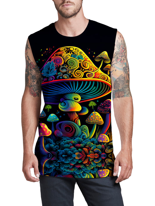 Psychedelic Mushroom Men's Muscle Tank, iEDM, | iEDM