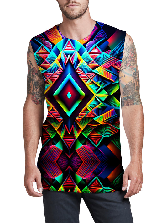 Psychedelic Tribal Men's Muscle Tank, iEDM, | iEDM