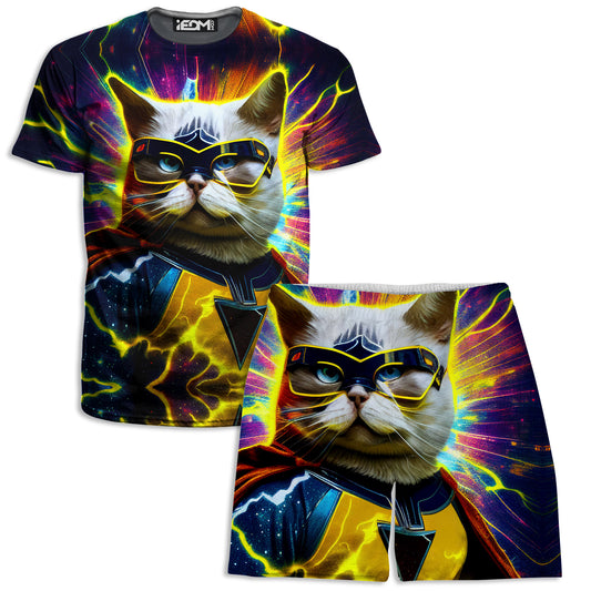 Cat Hero T-Shirt and Shorts Combo, iEDM, | iEDM