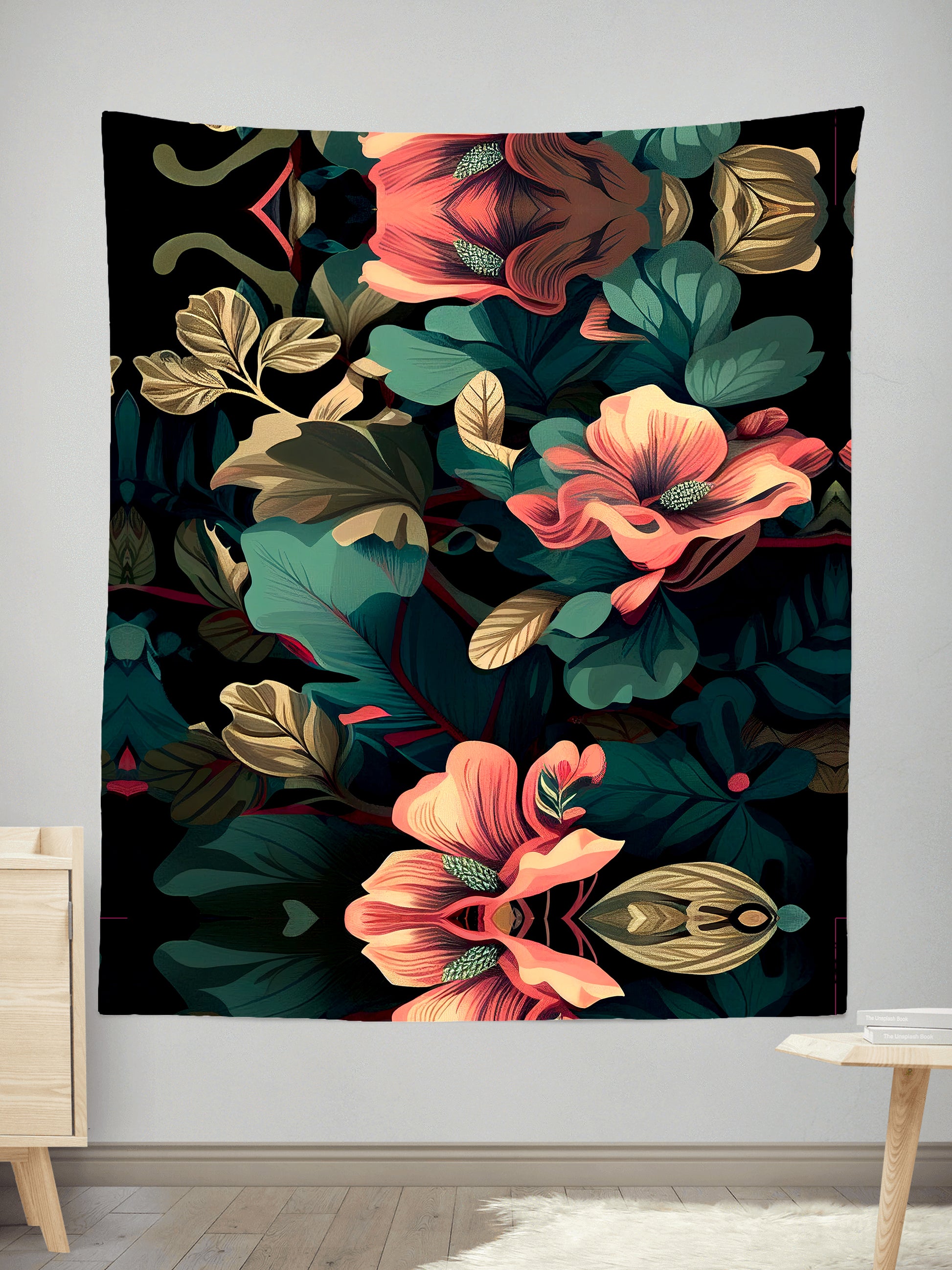 Floral Camo 2 Tapestry, iEDM, | iEDM