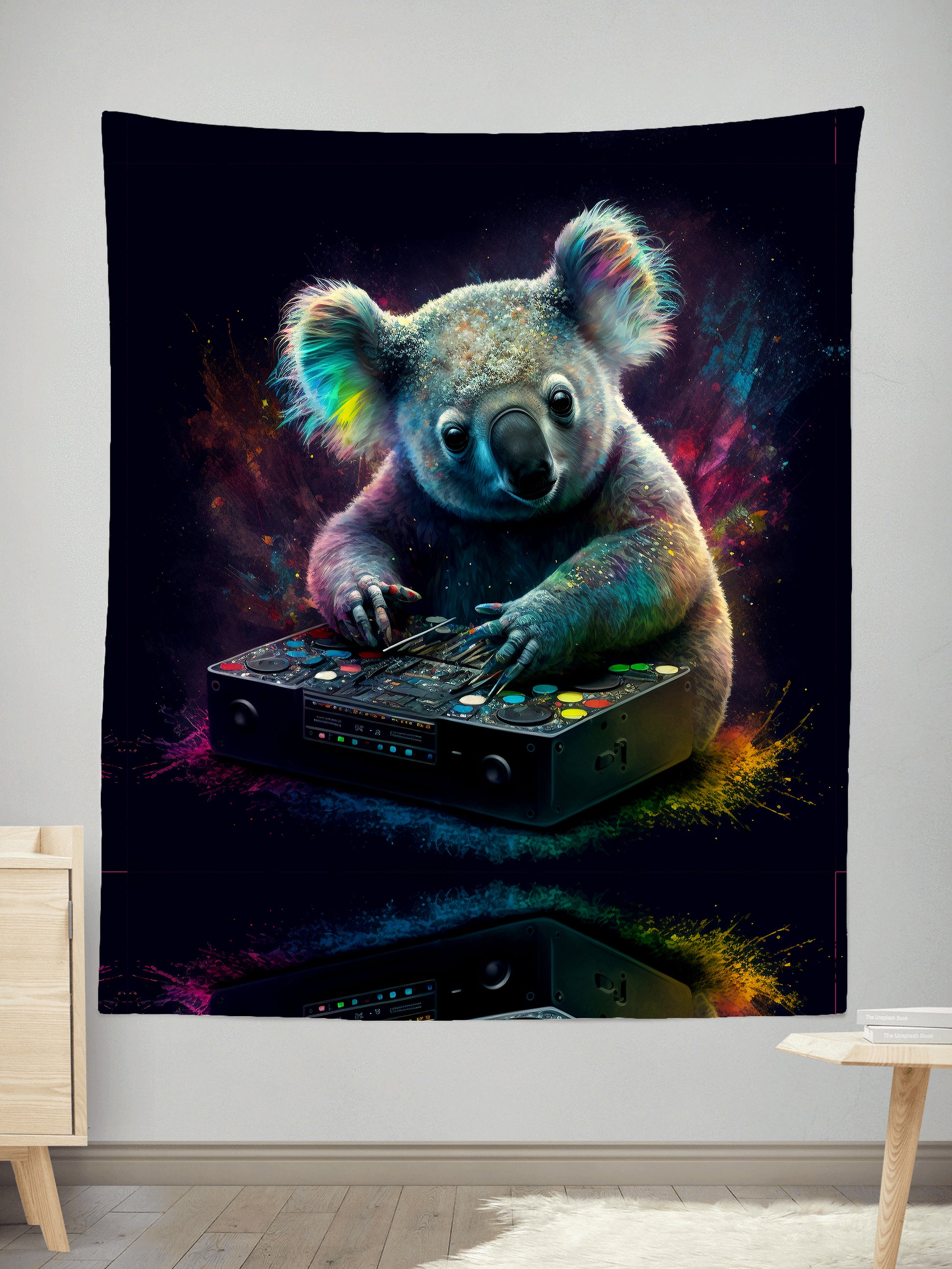 Koala Dj Psychdelic Style Tapestry, iEDM, | iEDM