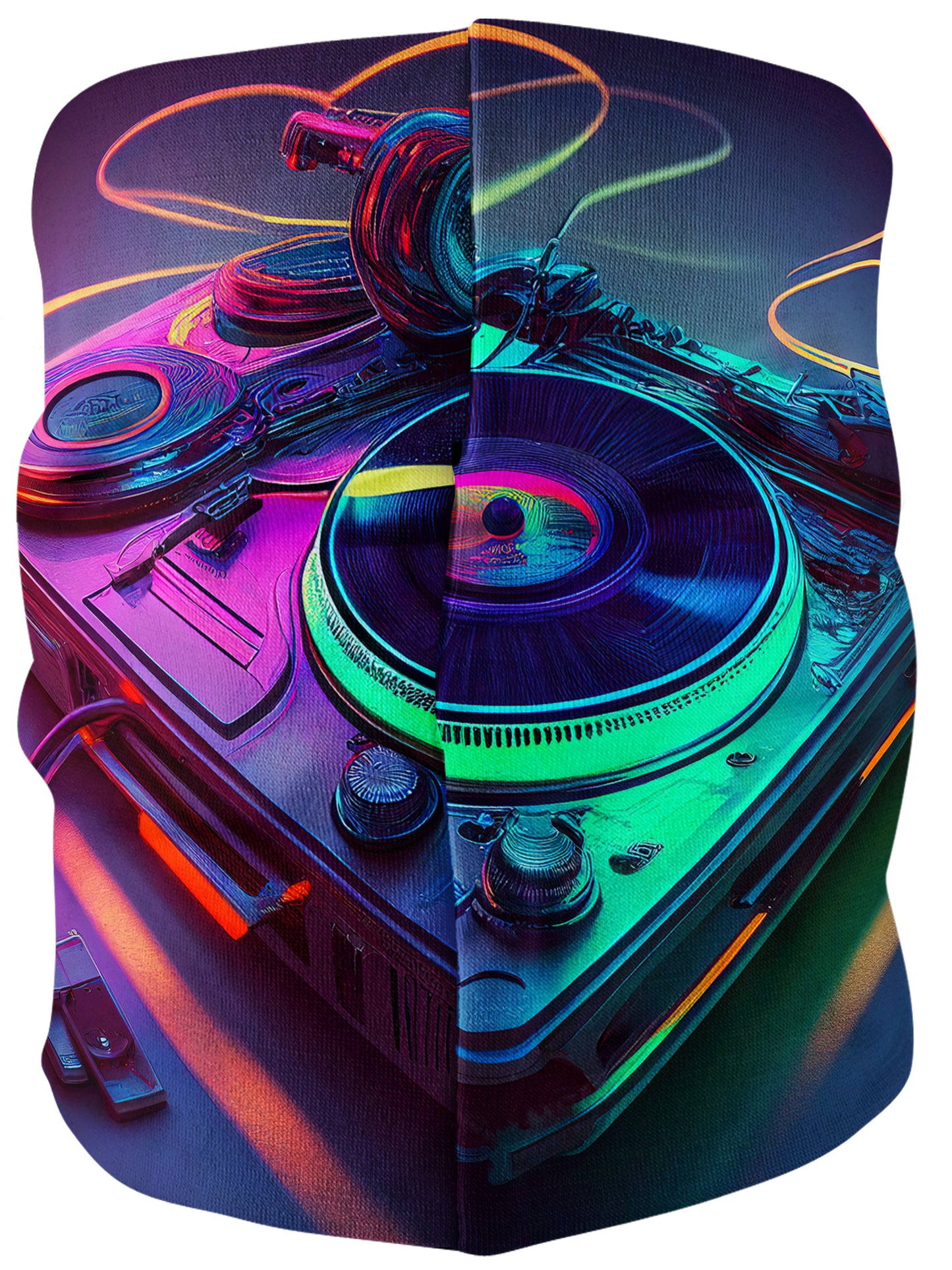 Neon Turntables Bandana Mask, iEDM, | iEDM