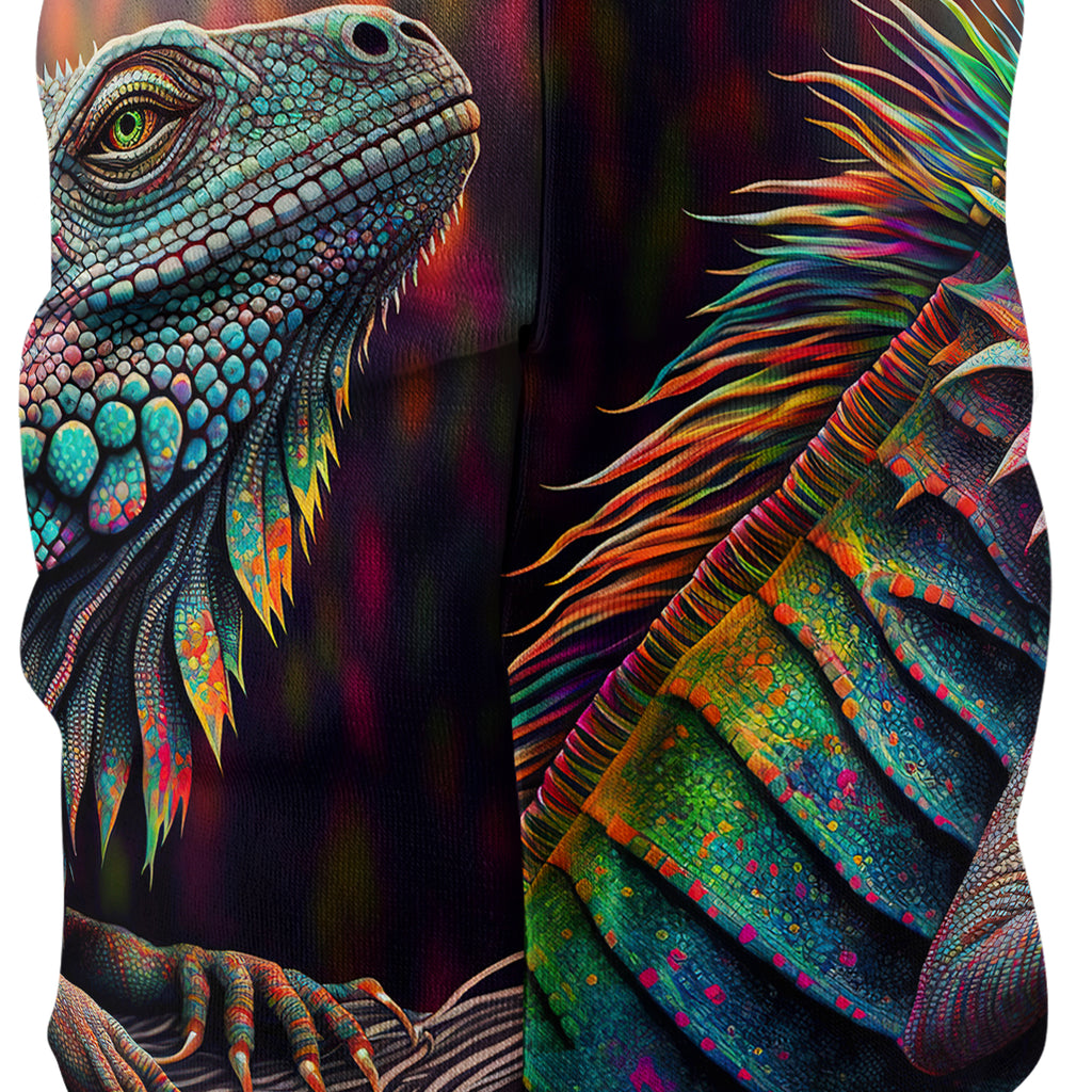 Psychedelic Giant Iguana 2.0 Bandana Mask, iEDM, | iEDM