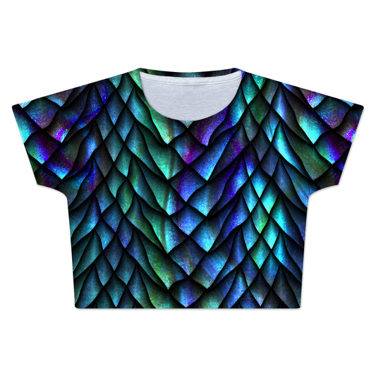 Dosed Dragon Scale Crop Tee, iEDM, | iEDM