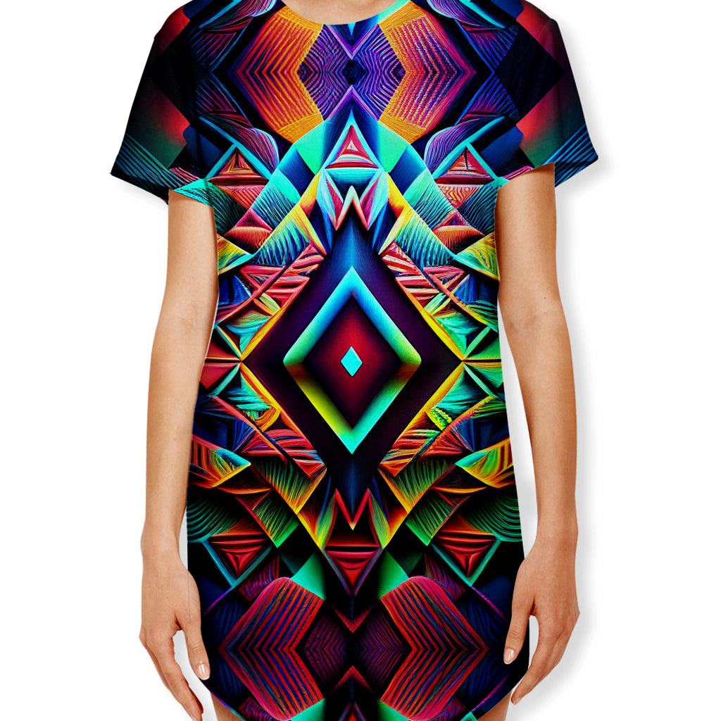 Psychedelic Tribal Drop Cut Unisex T-Shirt, iEDM, | iEDM