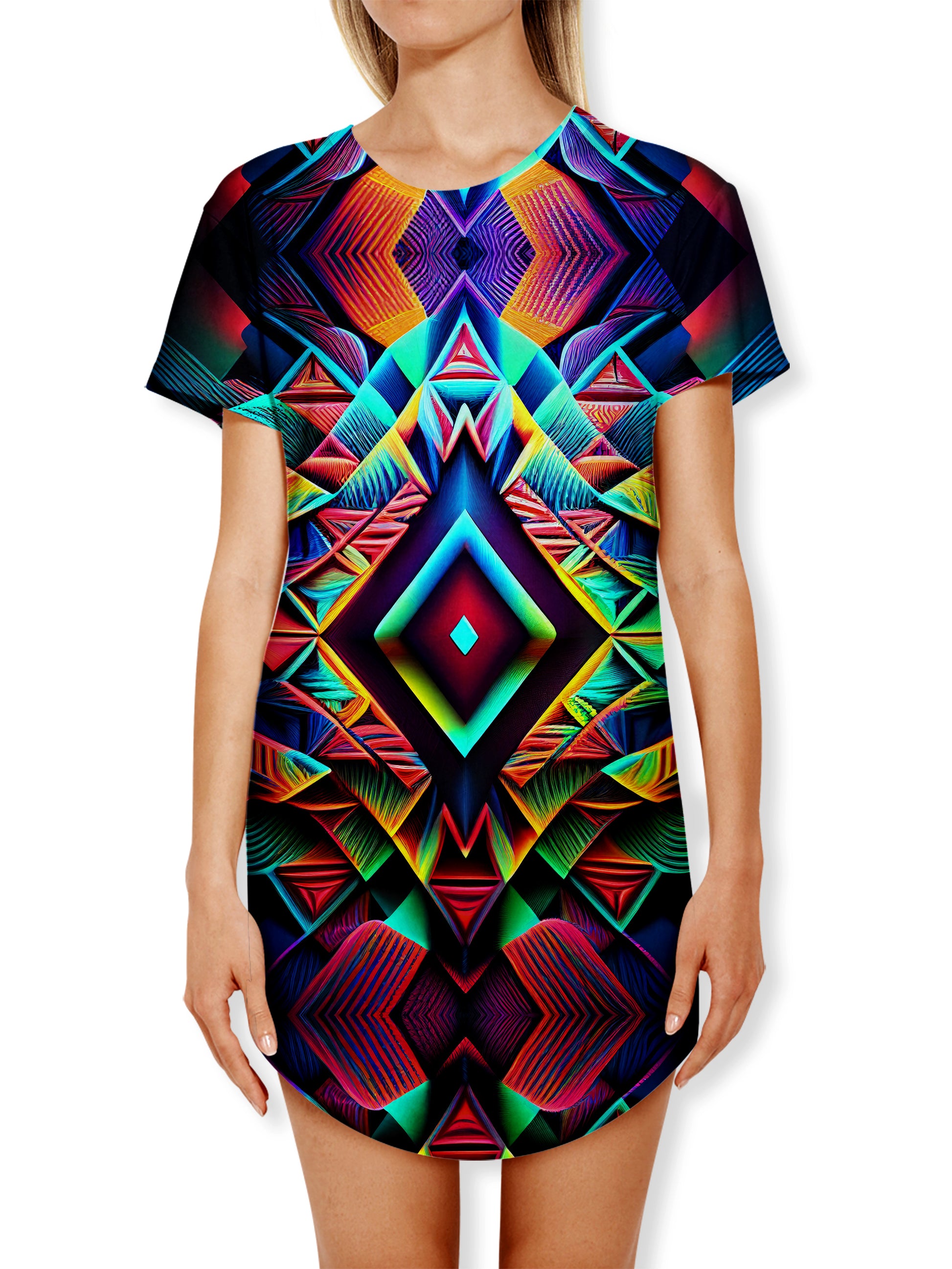 Psychedelic Tribal Drop Cut Unisex T-Shirt, iEDM, | iEDM