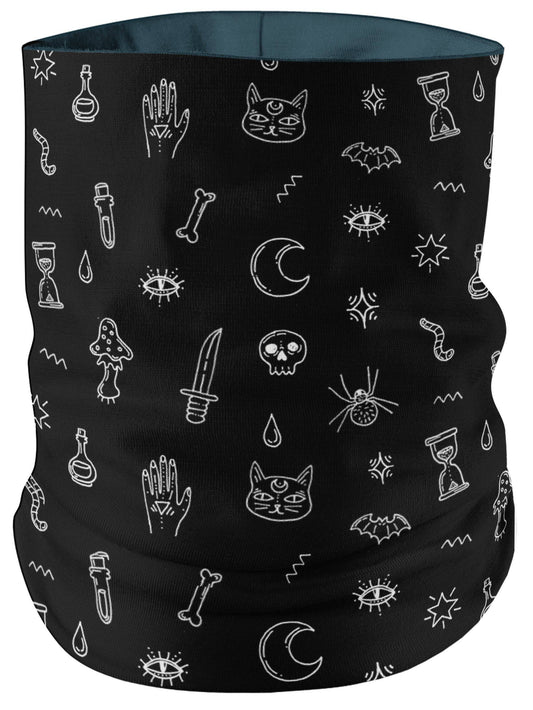 Black Pattern Bandana Mask, iEDM, | iEDM