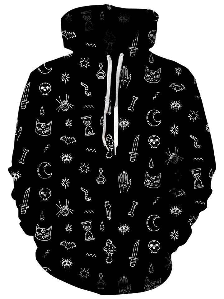 Black Pattern Hoodie and Joggers Combo, iEDM, | iEDM