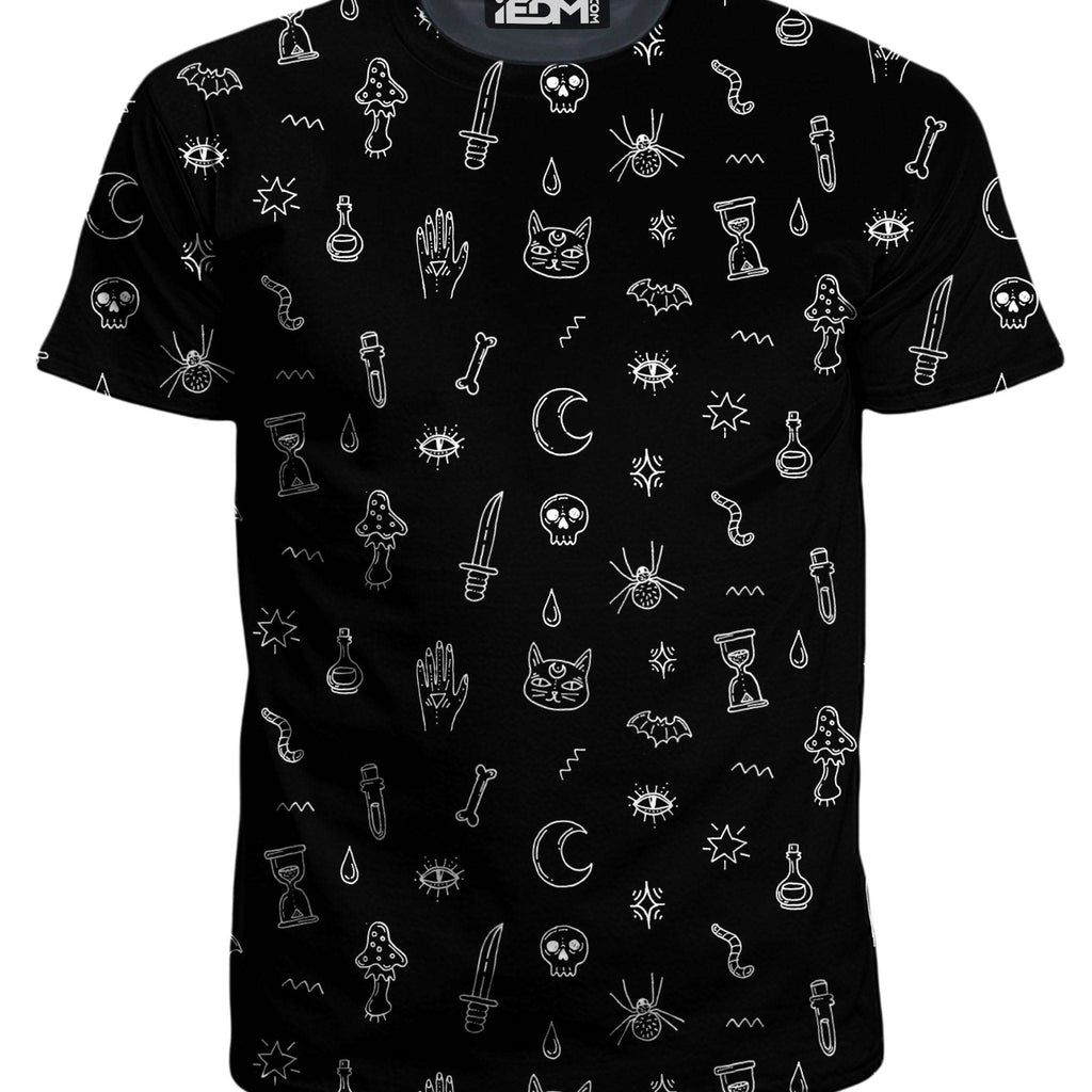 Black Pattern T-Shirt and Shorts Combo, iEDM, | iEDM