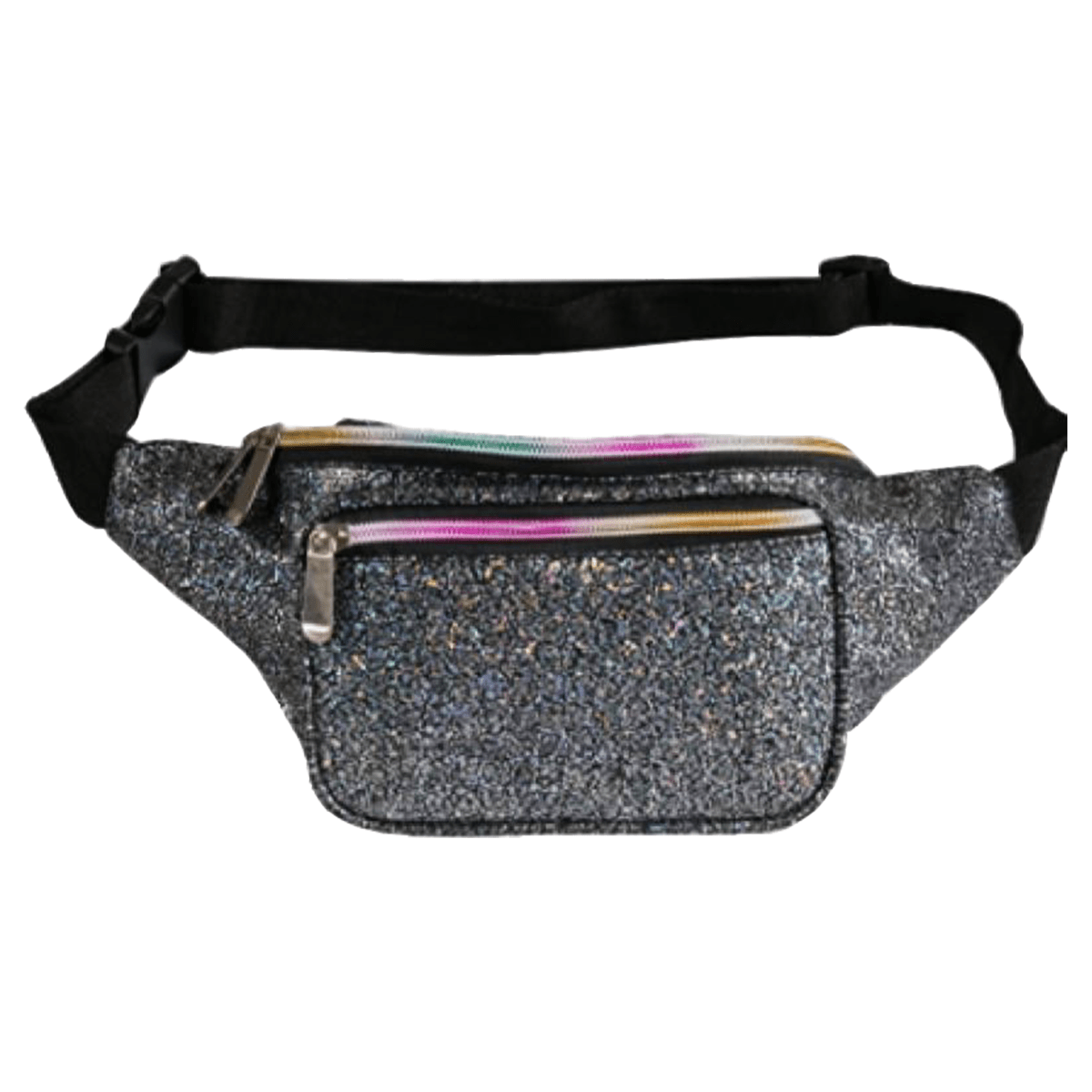 Charcoal Glitter Fanny Pack iEDM