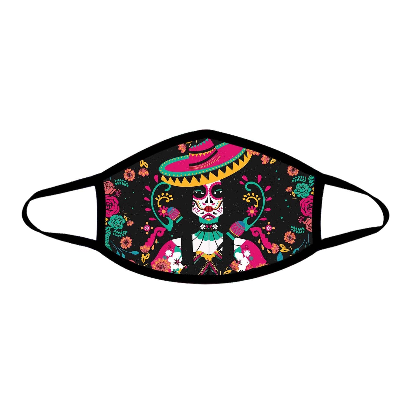 Day of the Dead Cloth Face Mask, iEDM, | iEDM