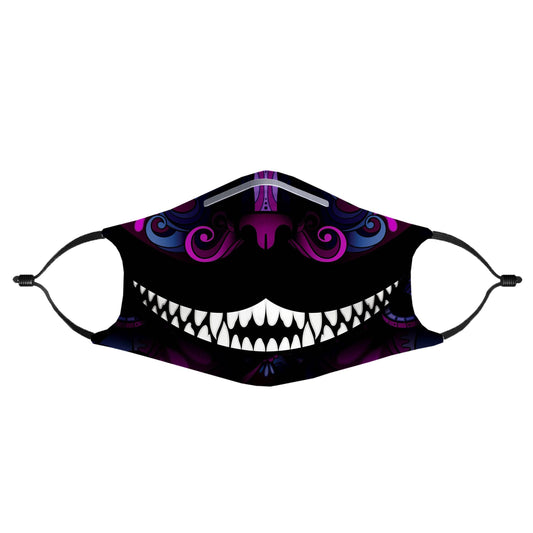 Down the Rabbit Hole Face Mask With (4) PM 2.5 Carbon Inserts, iEDM, | iEDM