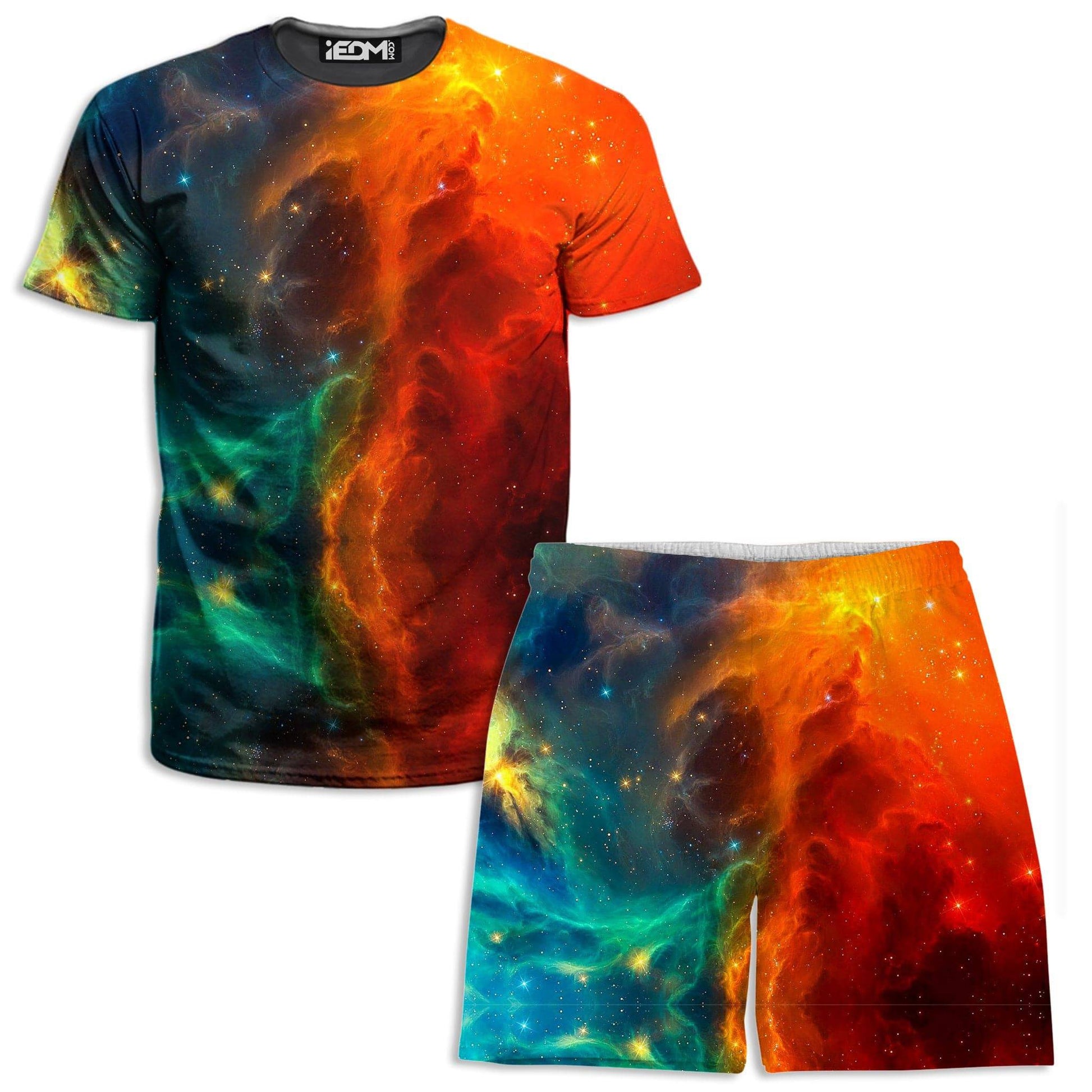 Fire and Ice Galaxy T-Shirt and Shorts Combo, iEDM, | iEDM