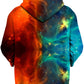 Fire and Ice Galaxy Unisex Zip-Up Hoodie, iEDM, | iEDM