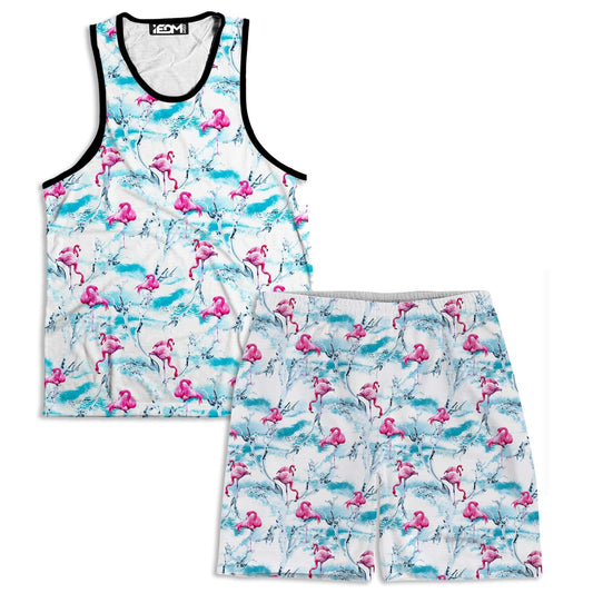 Flamingos Men's Tank and Shorts Combo, iEDM, | iEDM