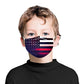 Galaxy Flag Kids Face Mask With (4) PM 2.5 Carbon Inserts, iEDM, | iEDM