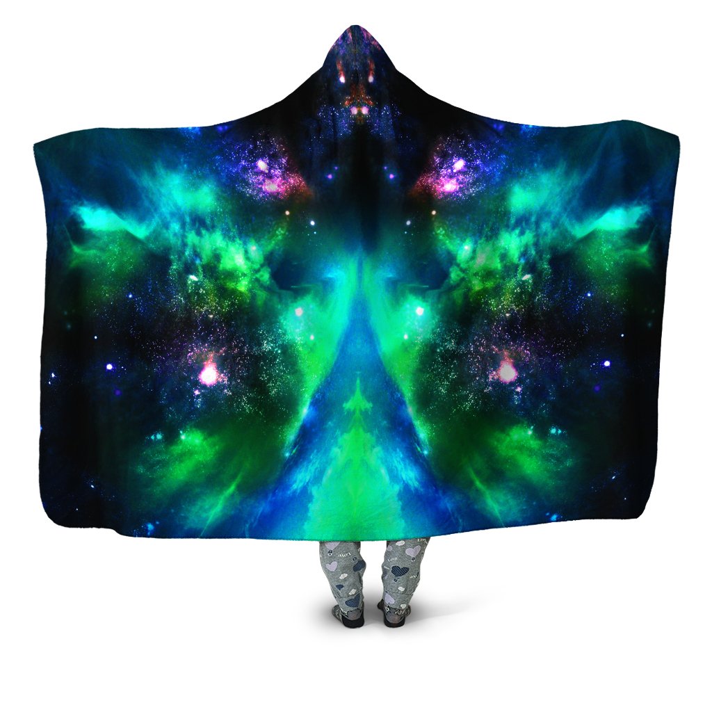 iEDM Green Galaxy Hooded Blanket - iEDM