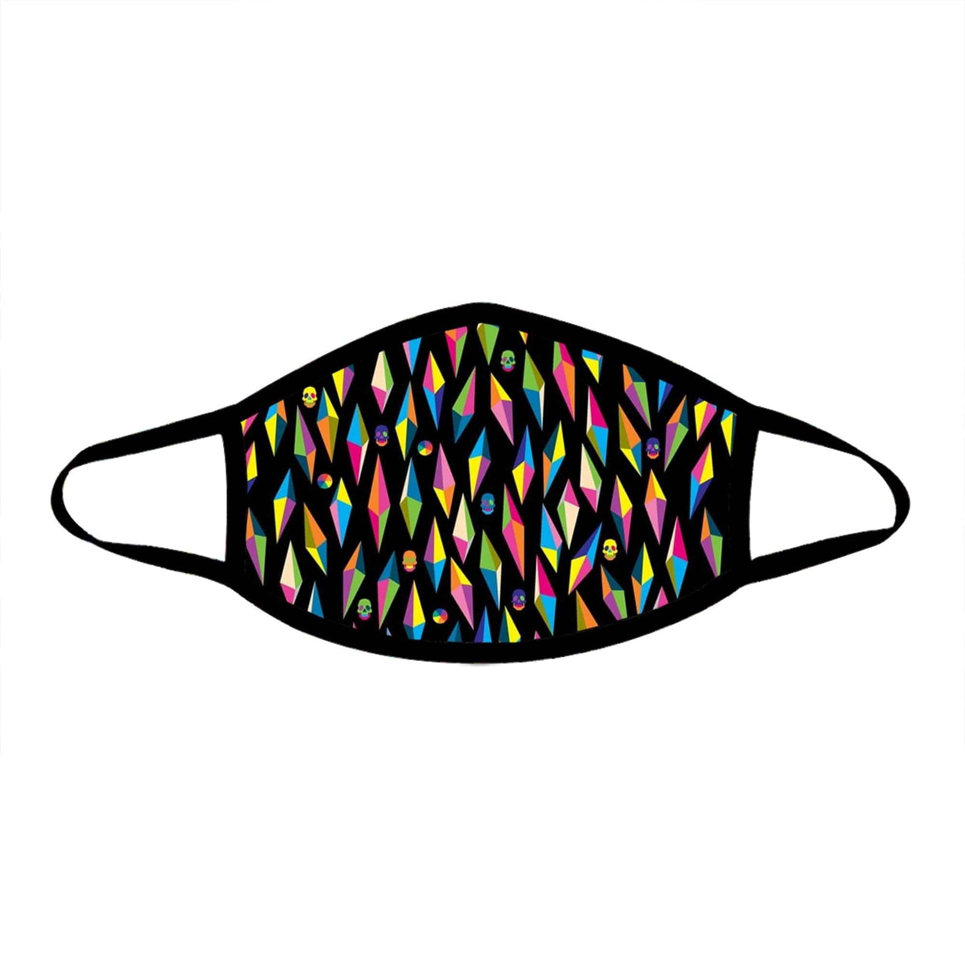 Multicolor Waves Cloth Face Mask, iEDM, | iEDM