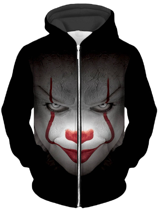 Pennywise Unisex Zip-Up Hoodie, iEDM, | iEDM