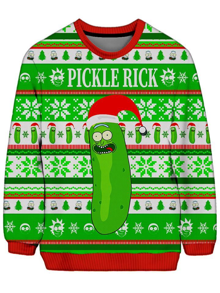 Pickle Rick Ugly Sweatshirt, iEDM, | iEDM