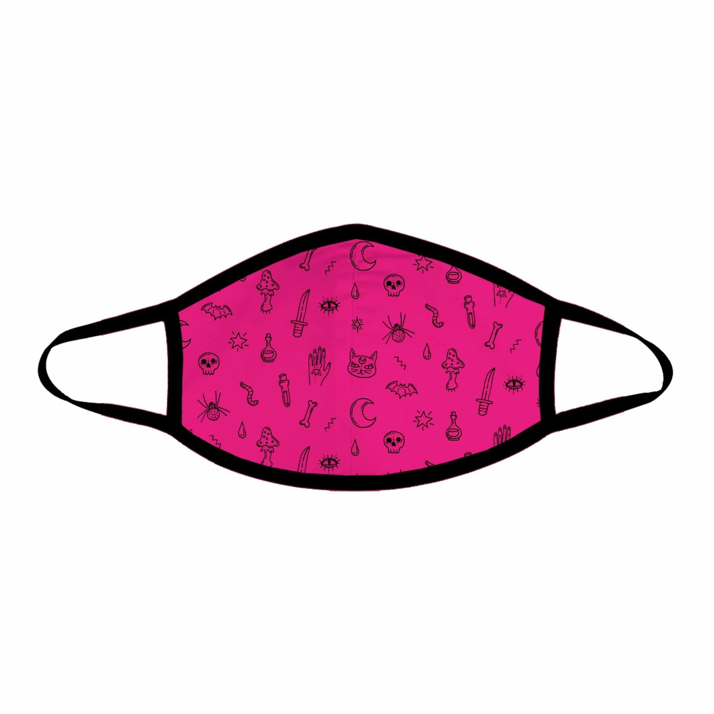 Pink Pattern Cloth Face Mask, iEDM, | iEDM