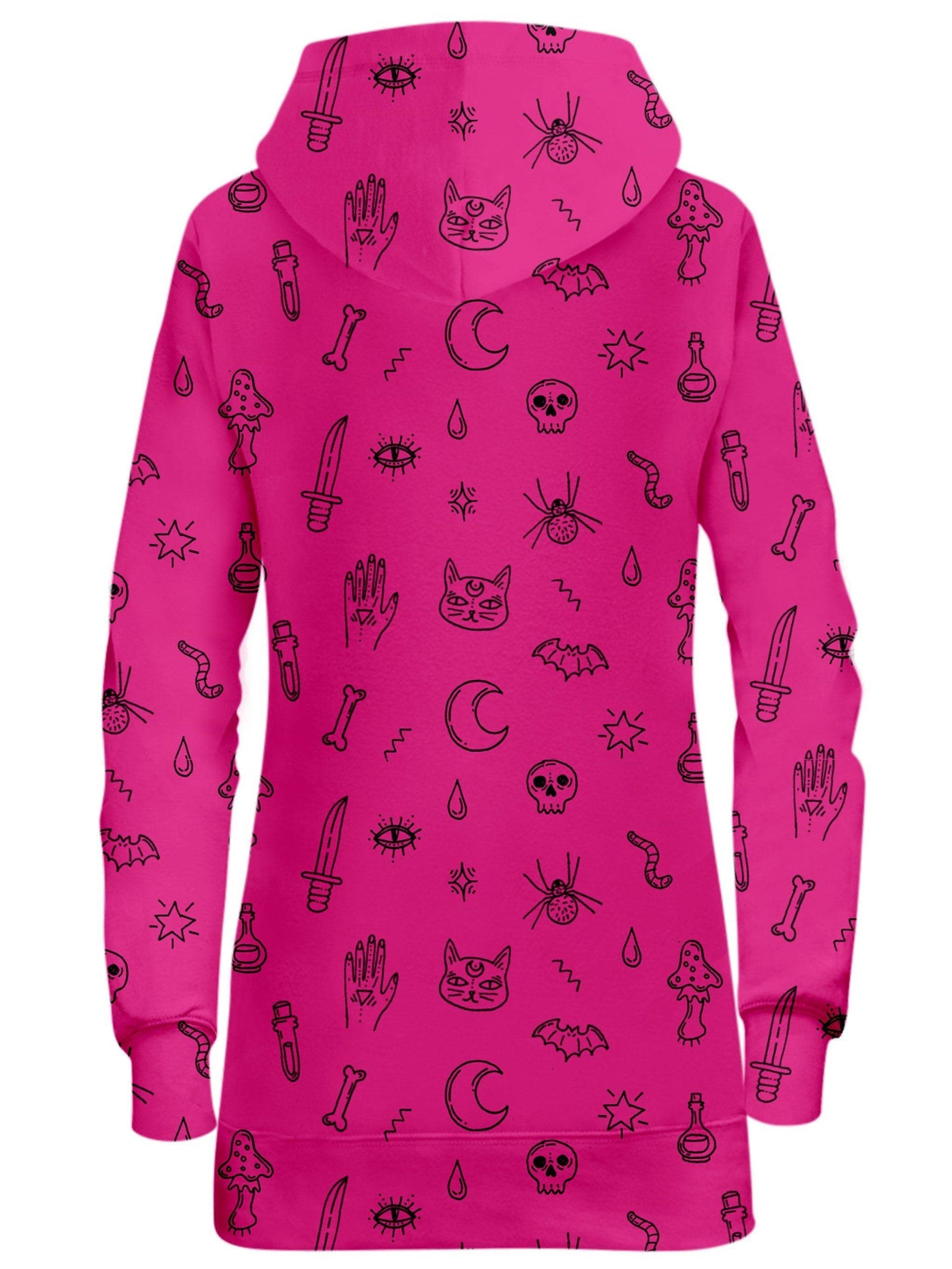 Pink Pattern Hoodie Dress, iEDM, | iEDM