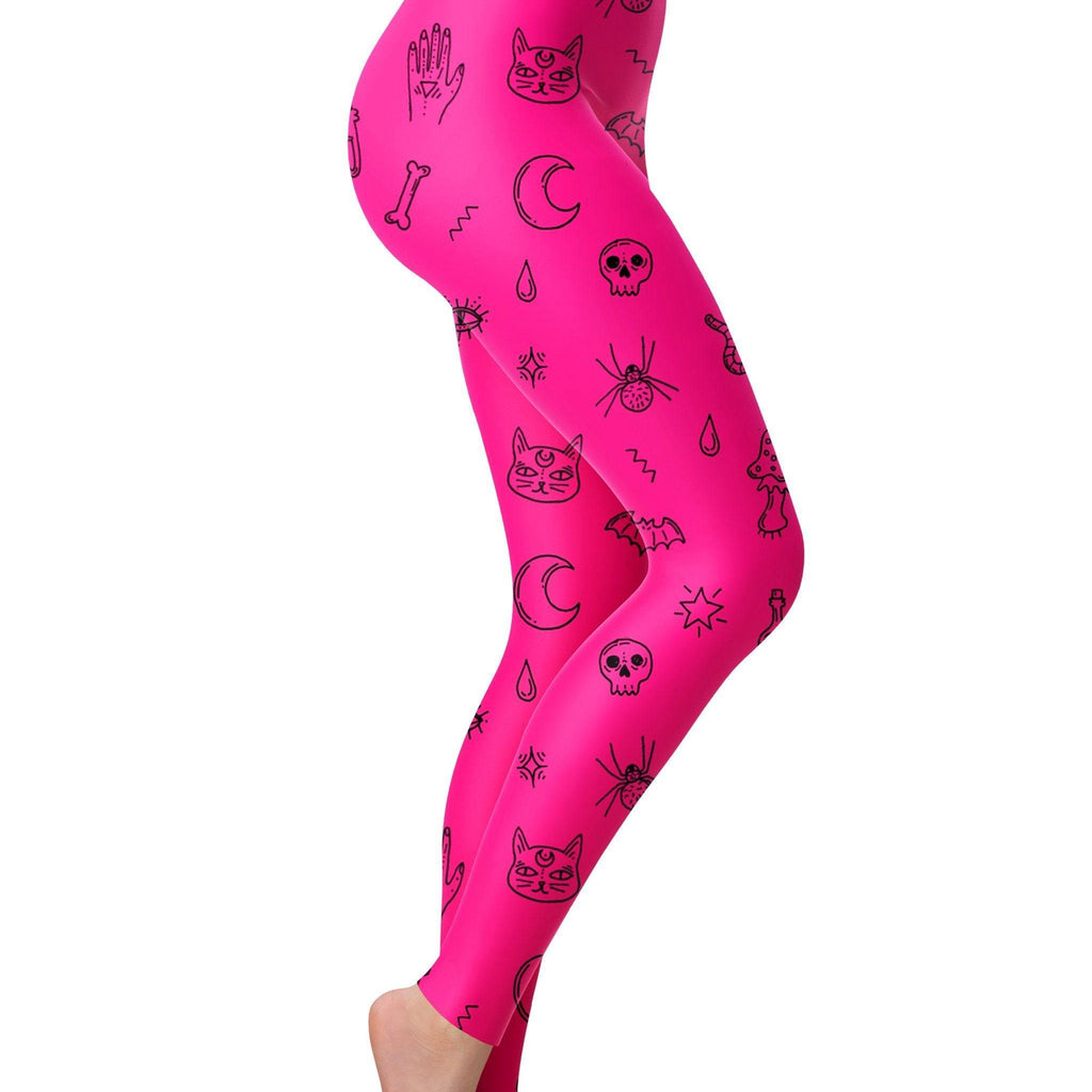 Pink Pattern Leggings, iEDM, | iEDM