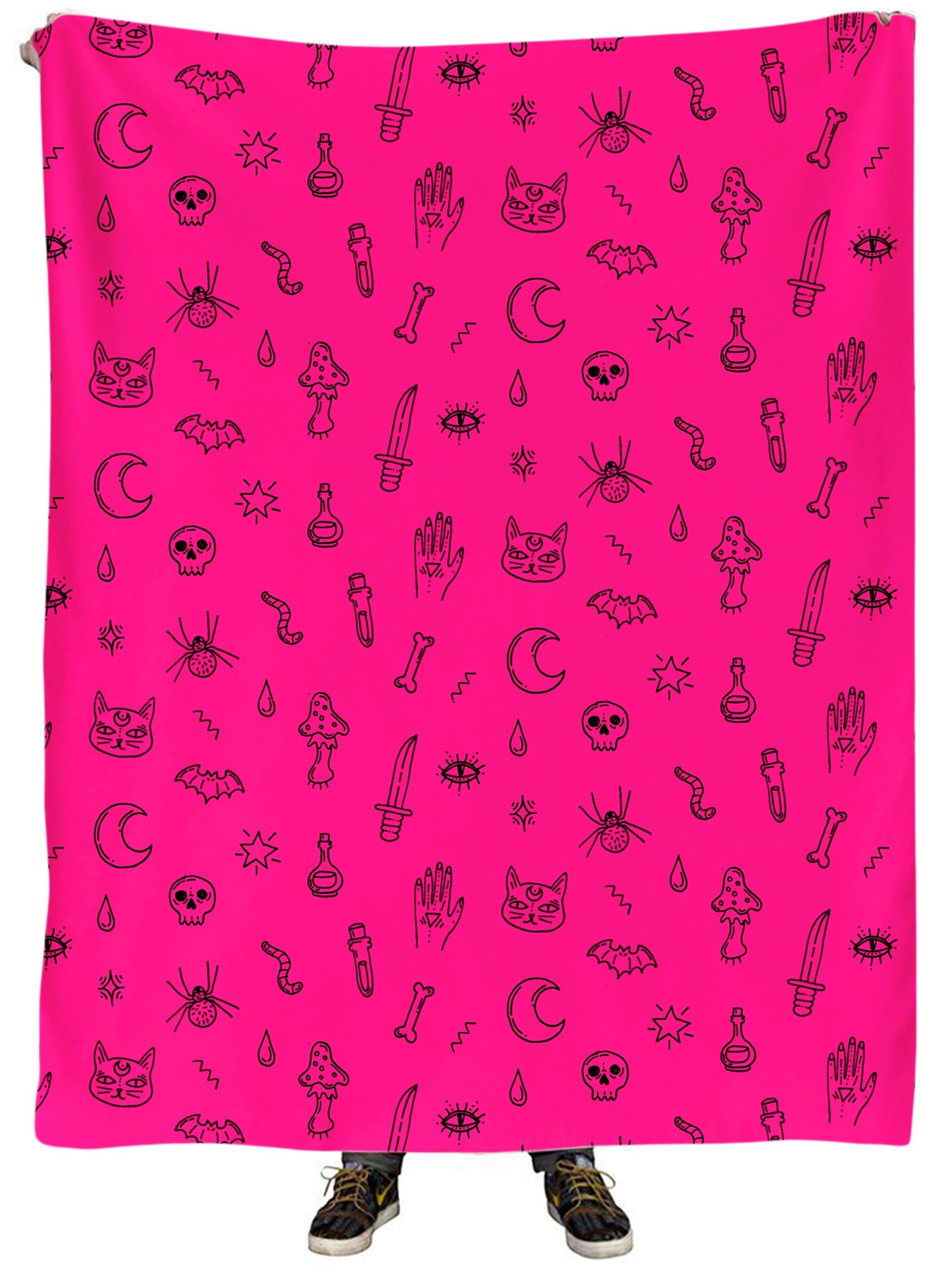 Pink Pattern Plush Blanket, iEDM, | iEDM