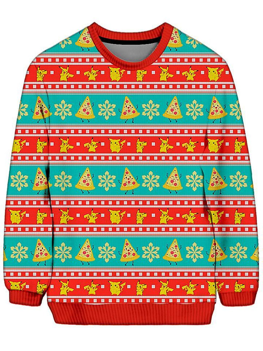 iEDM Pizza Pikachu Ugly Sweatshirt - iEDM