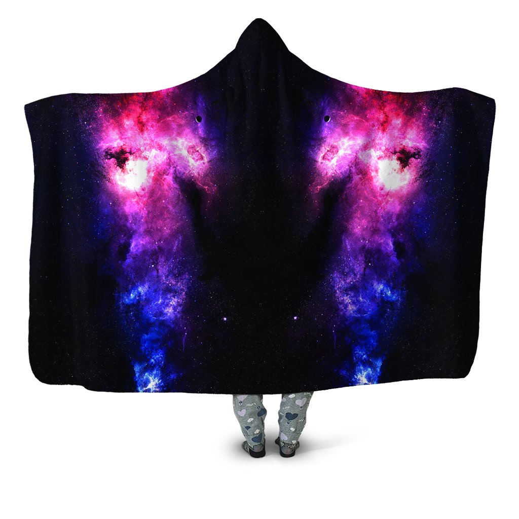 iEDM Purple Galaxy Hooded Blanket - iEDM