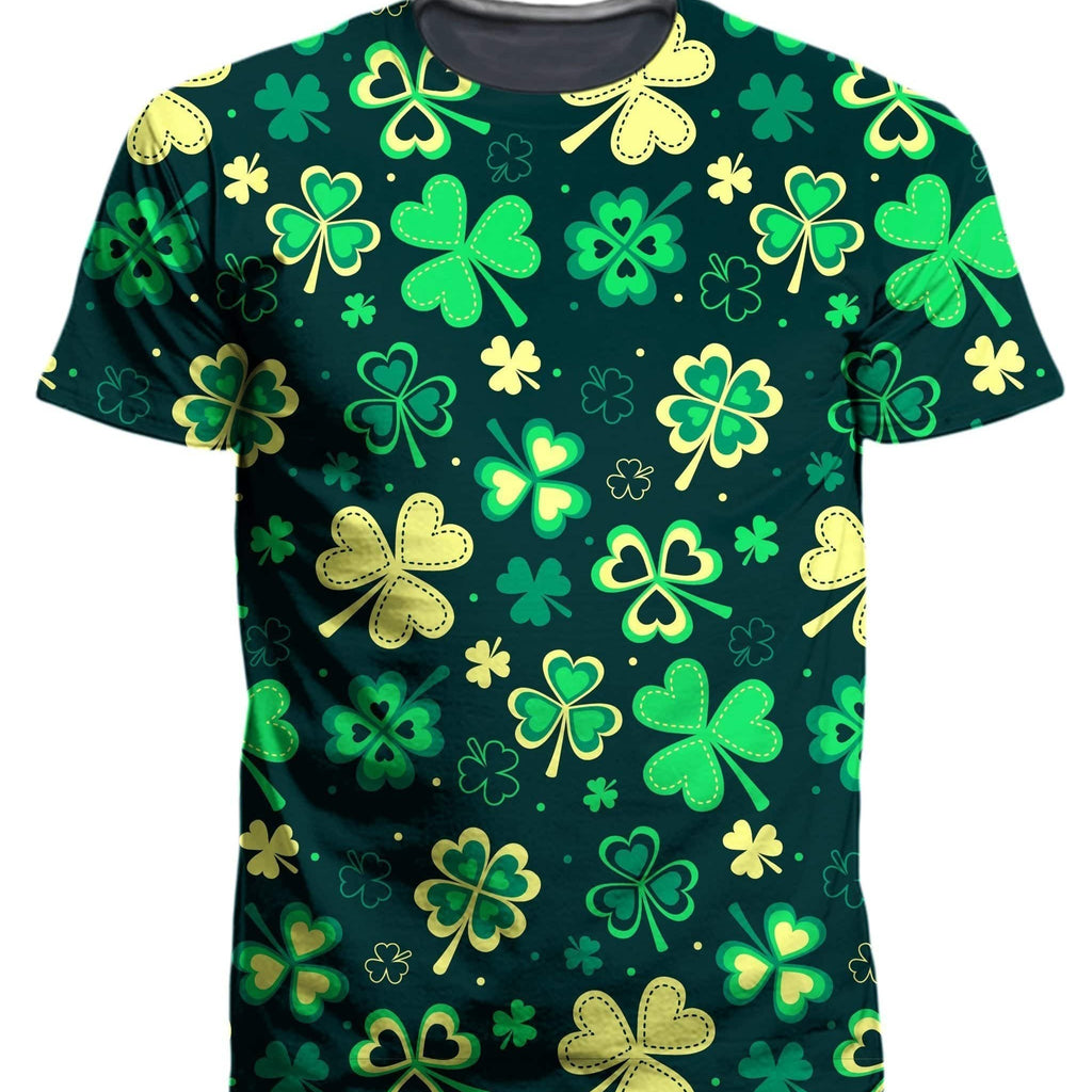 Trippy Clover T-Shirt and Shorts Combo, iEDM, | iEDM