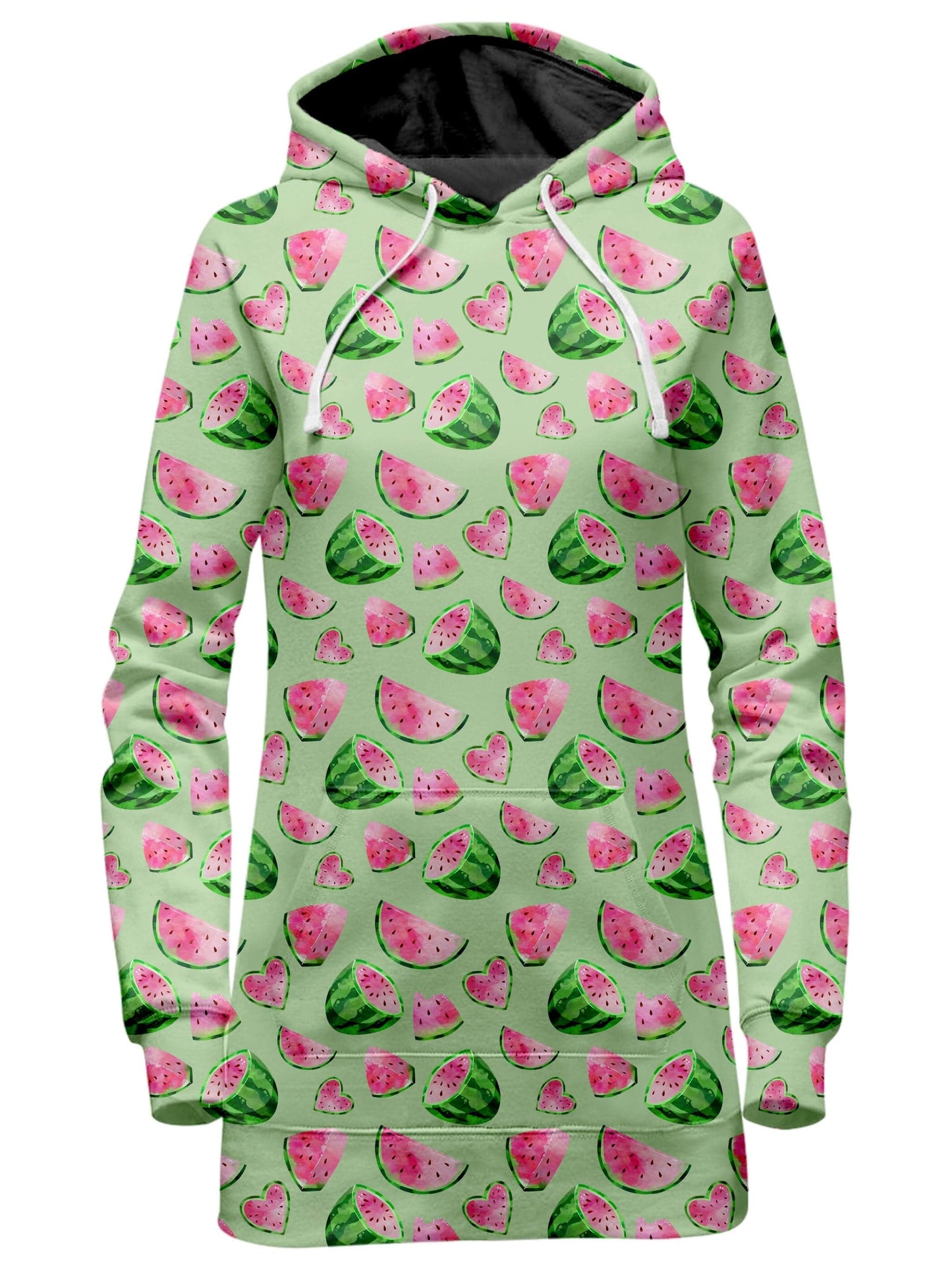 Watermelon Pattern Hoodie Dress, iEDM, | iEDM