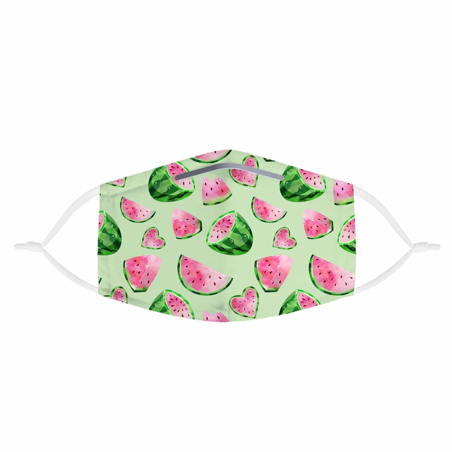 Watermelon Pattern Kids Face Mask With (4) PM 2.5 Carbon Inserts, iEDM, | iEDM