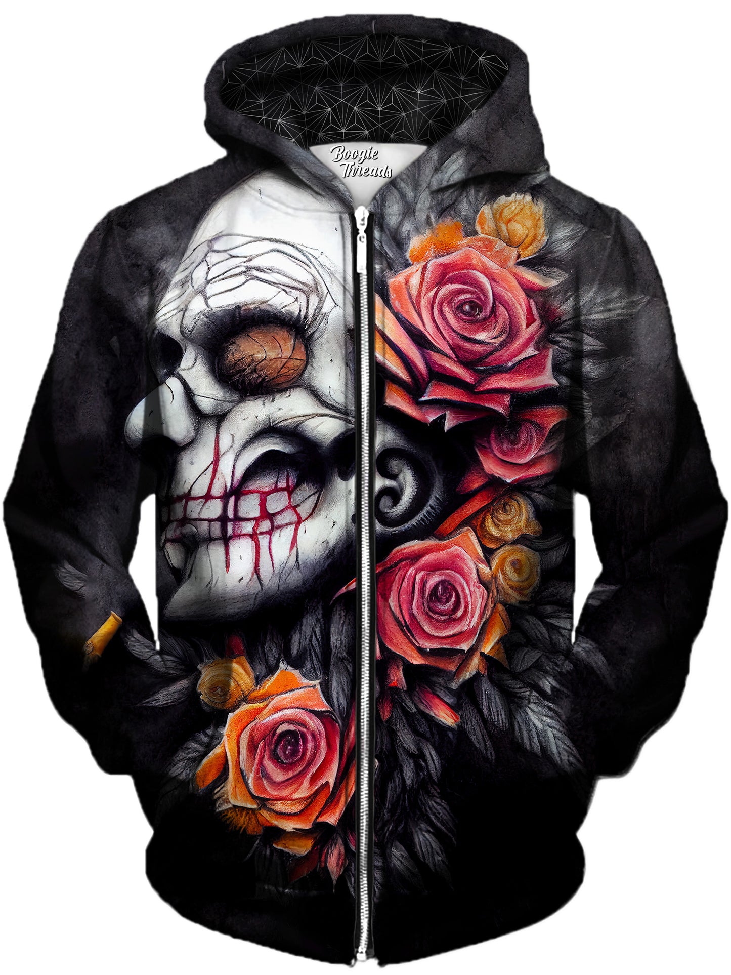 Illustrious Compassion Unisex Zip-Up Hoodie, Gratefully Dyed, | iEDM