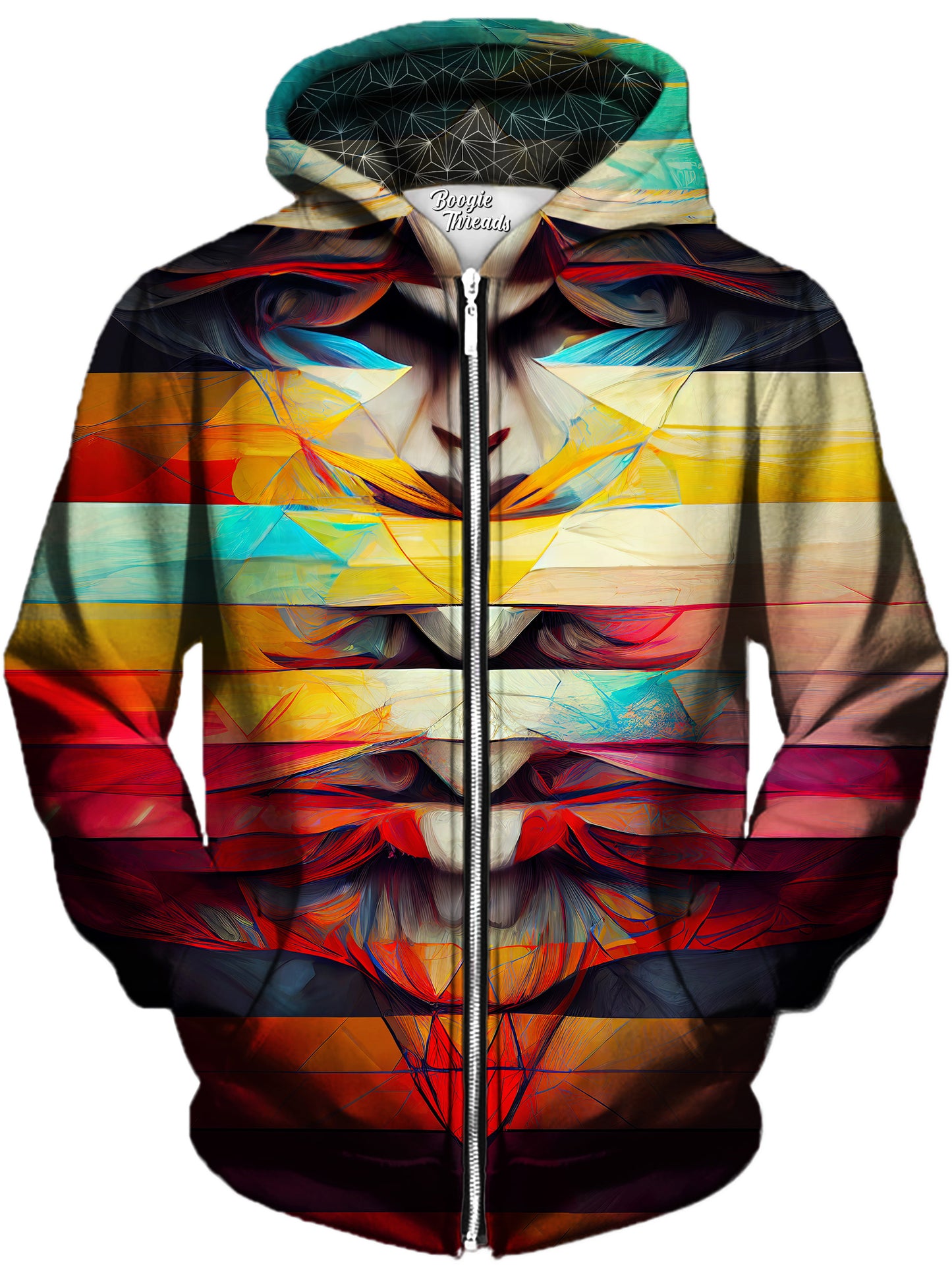 Illustrious Discovery Unisex Zip-Up Hoodie, Gratefully Dyed, | iEDM