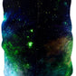 Green Psychedelic Nebula Bandana Mask JTT, Jordan Rys, | iEDM